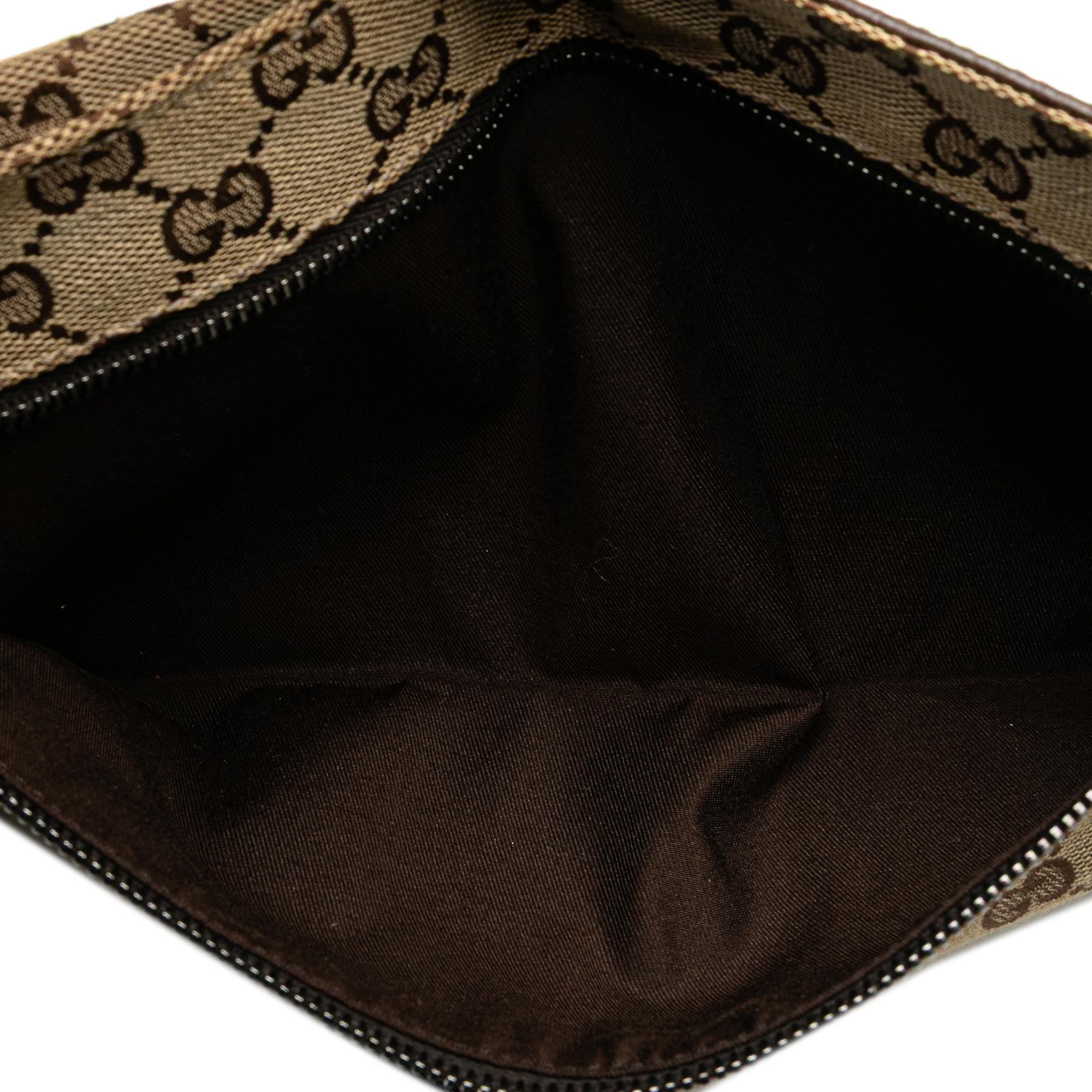Gucci GG Canvas Double Pocket Belt Bag