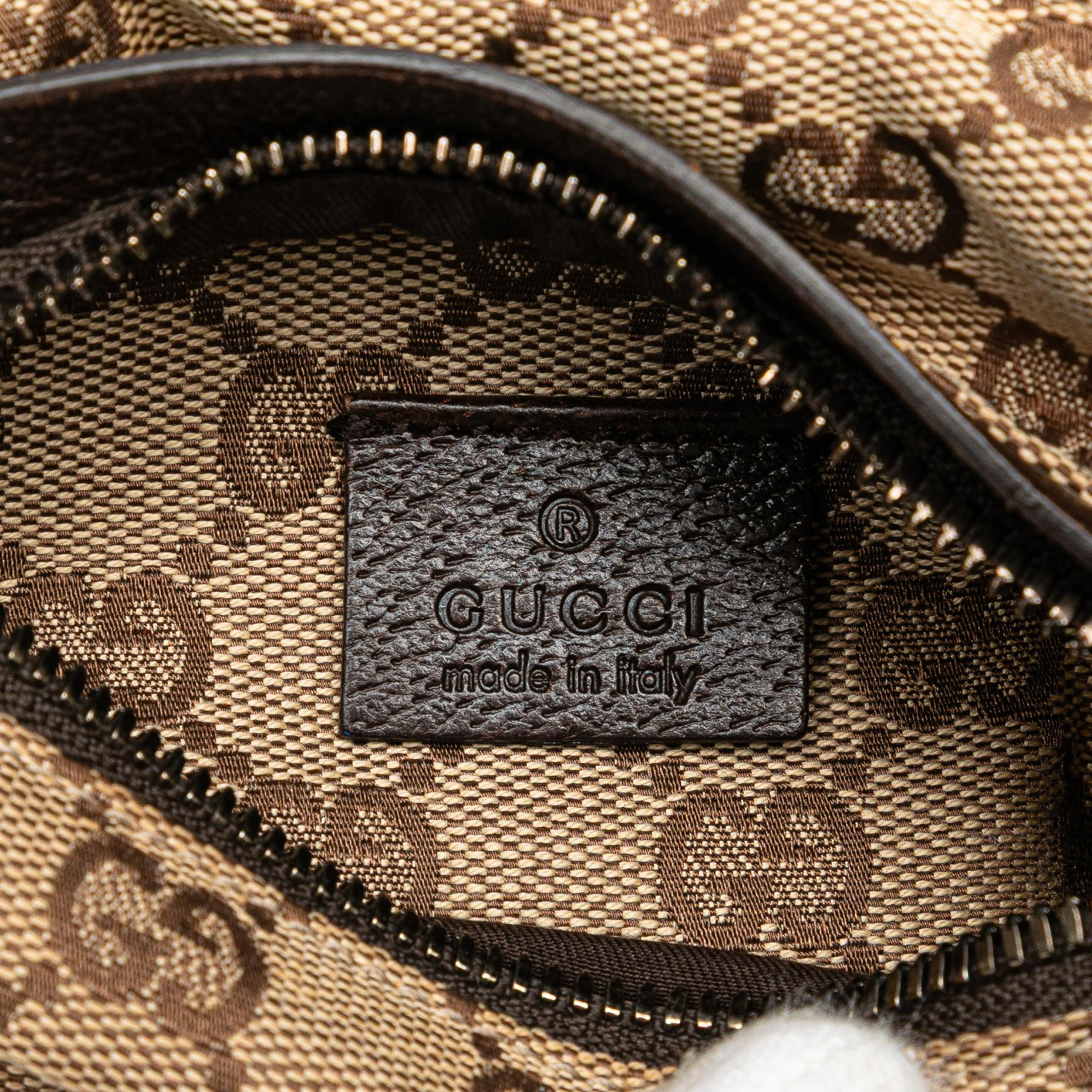 Gucci GG Canvas Double Pocket Belt Bag