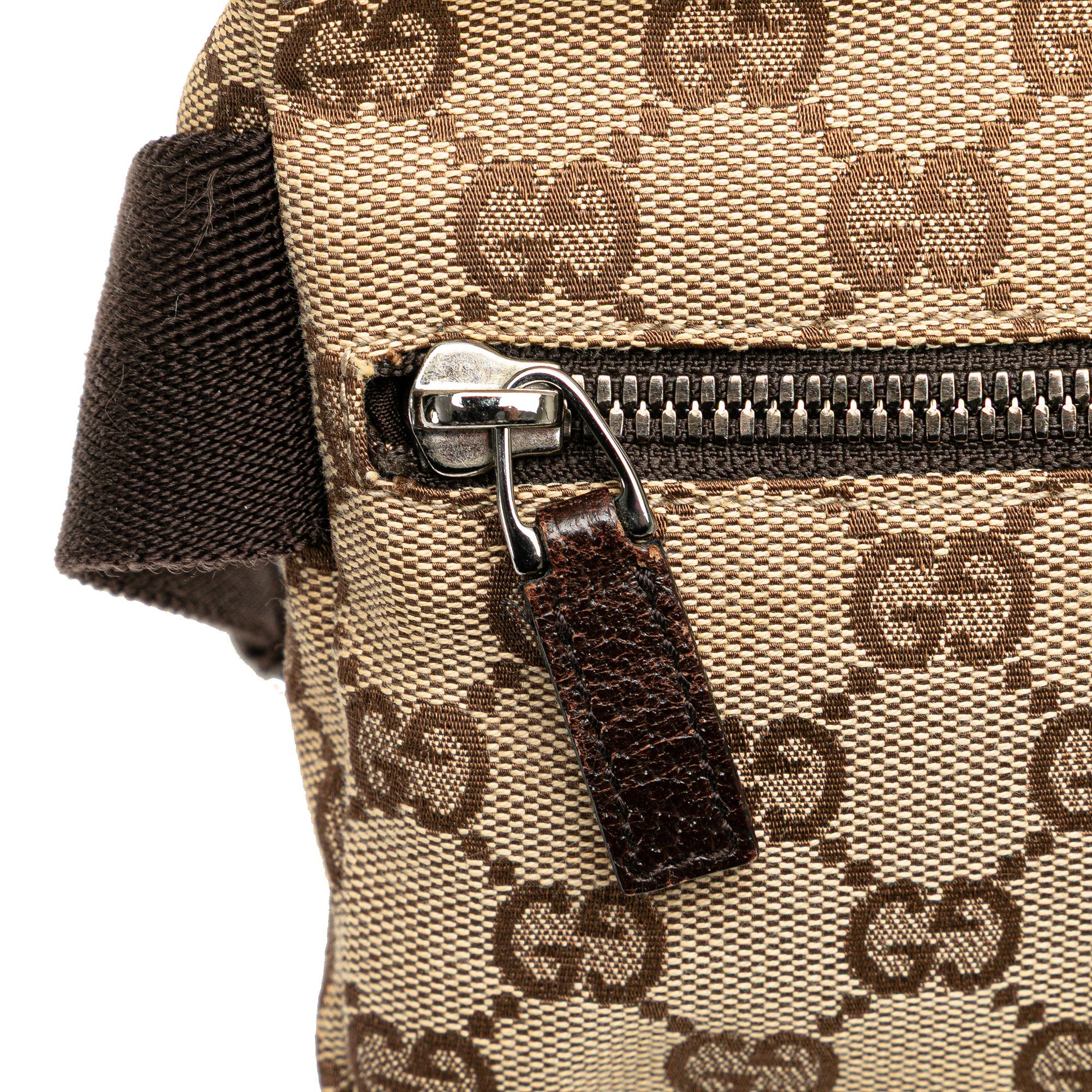 Gucci GG Canvas Double Pocket Belt Bag