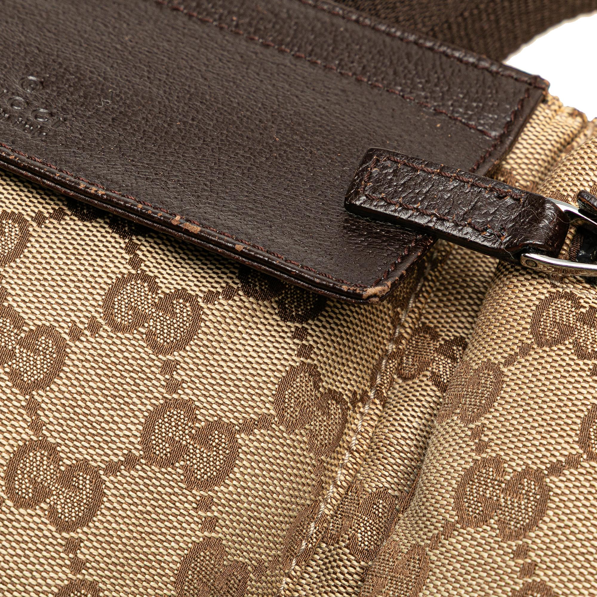 Gucci GG Canvas Double Pocket Belt Bag