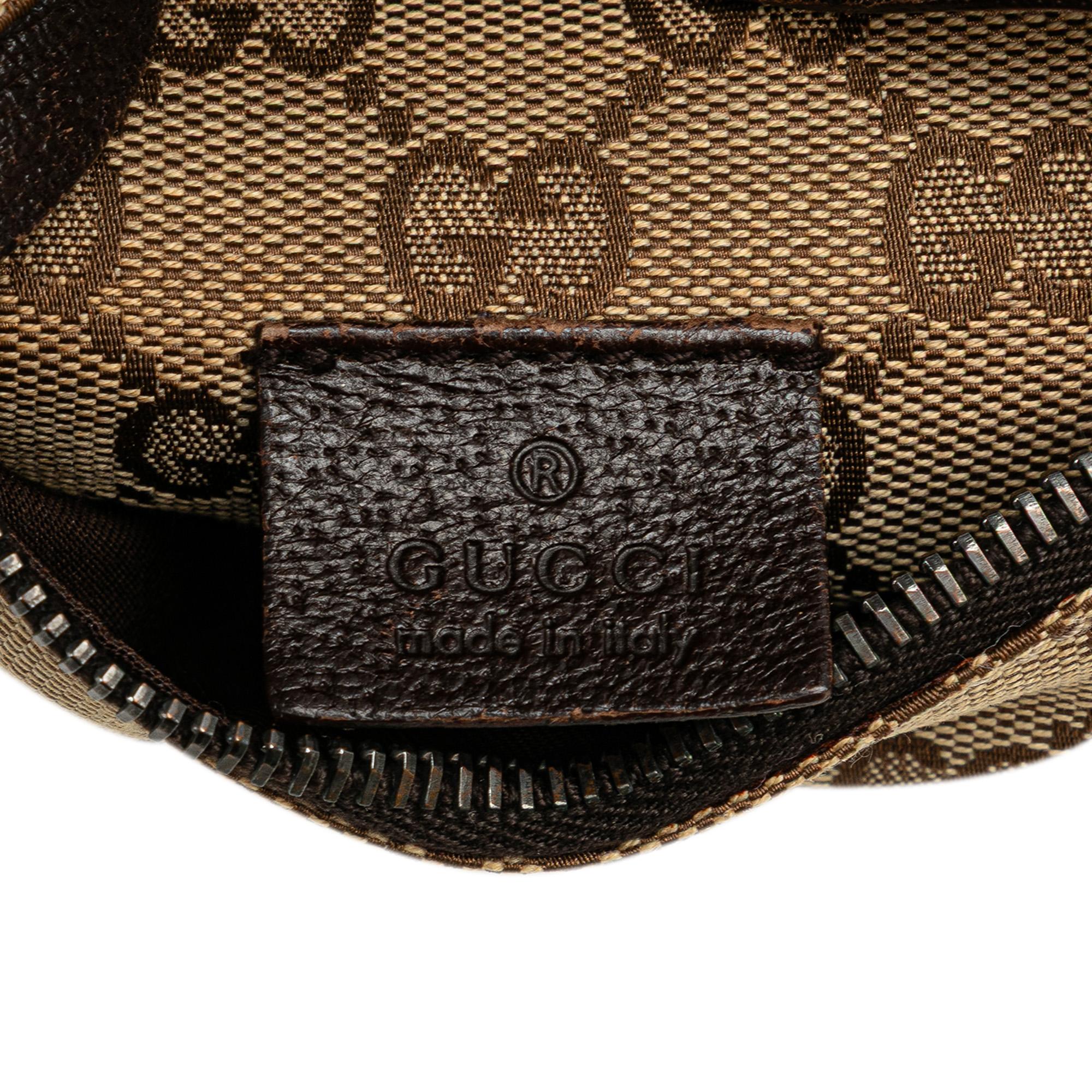 Gucci GG Canvas Double Pocket Belt Bag