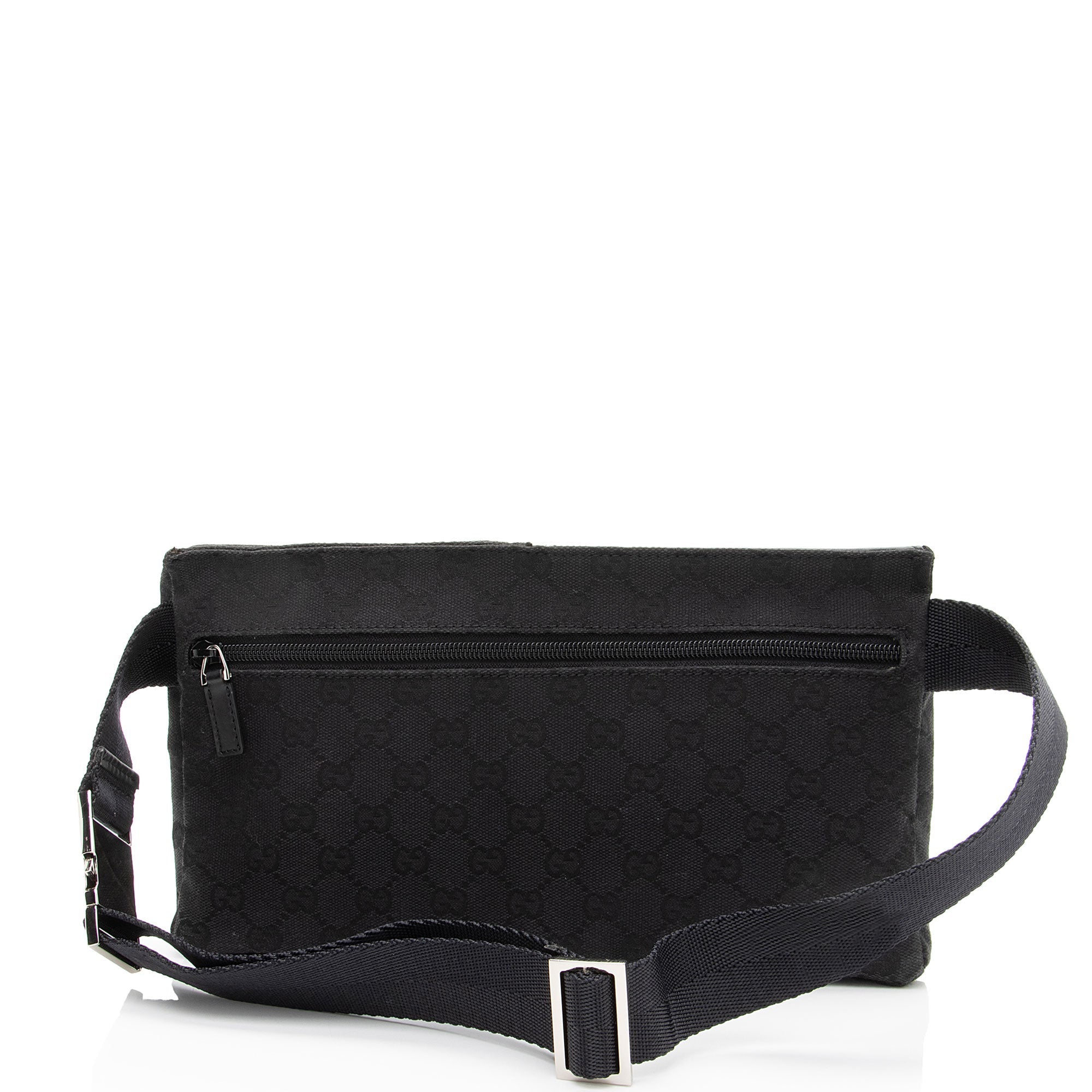 Gucci GG Canvas Double Pocket Belt Bag