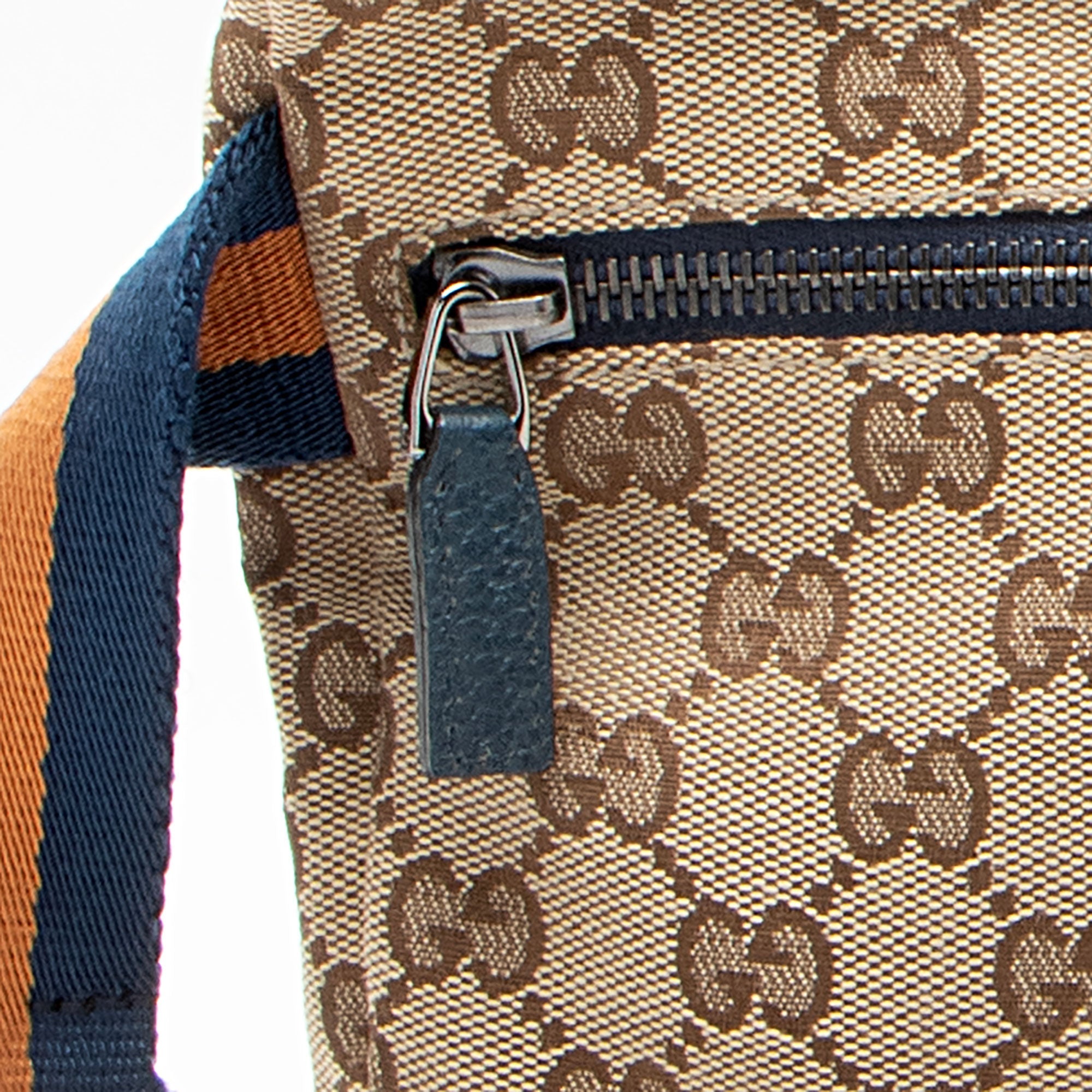Gucci GG Canvas Double Pocket Belt Bag