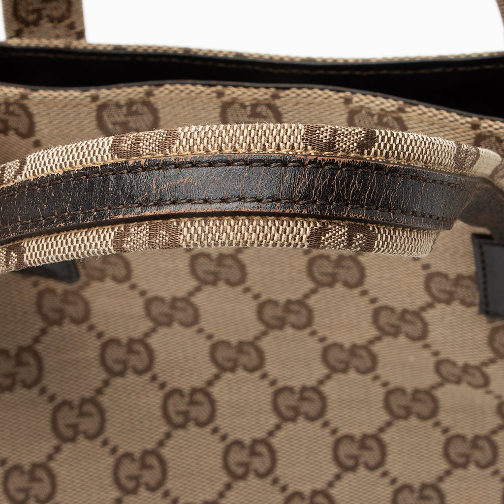 Gucci GG Canvas Double Pocket Tote (SHF-23270)