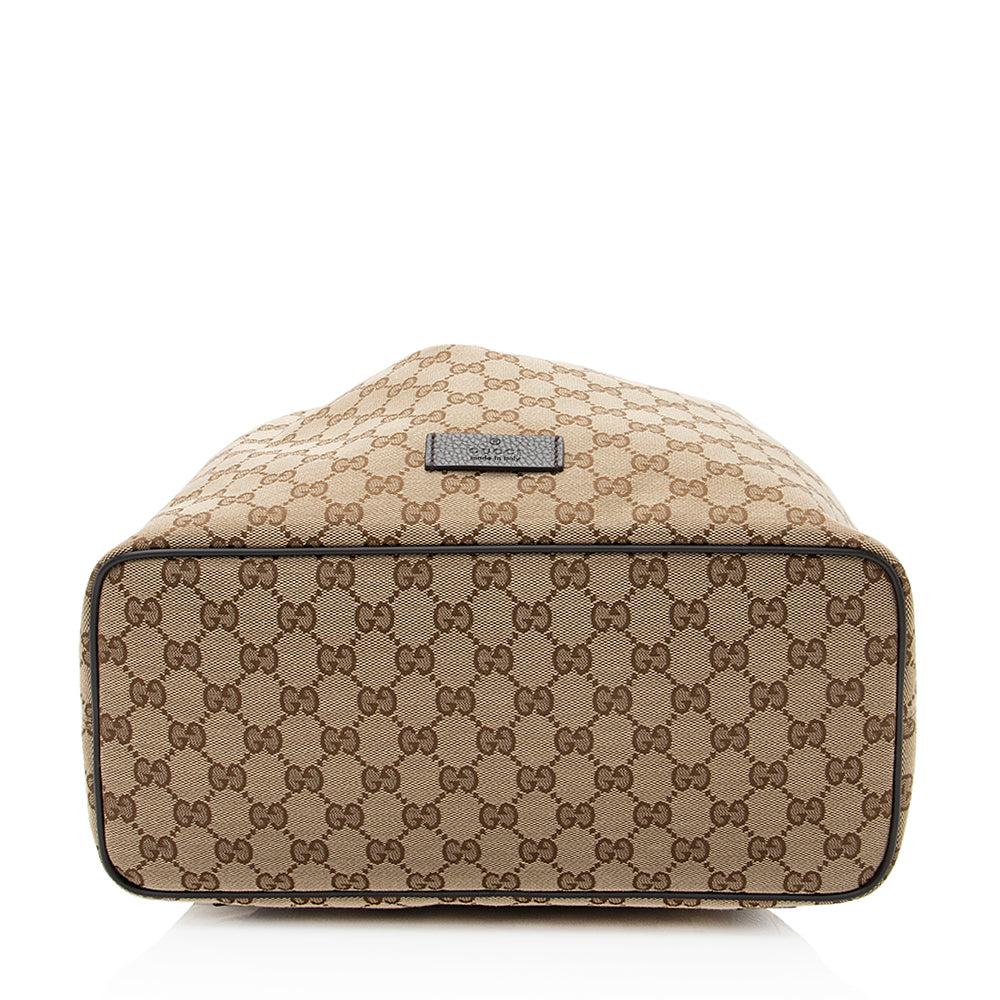 Gucci Gucci Canvas Drawstring Backpack (SHF-20125)