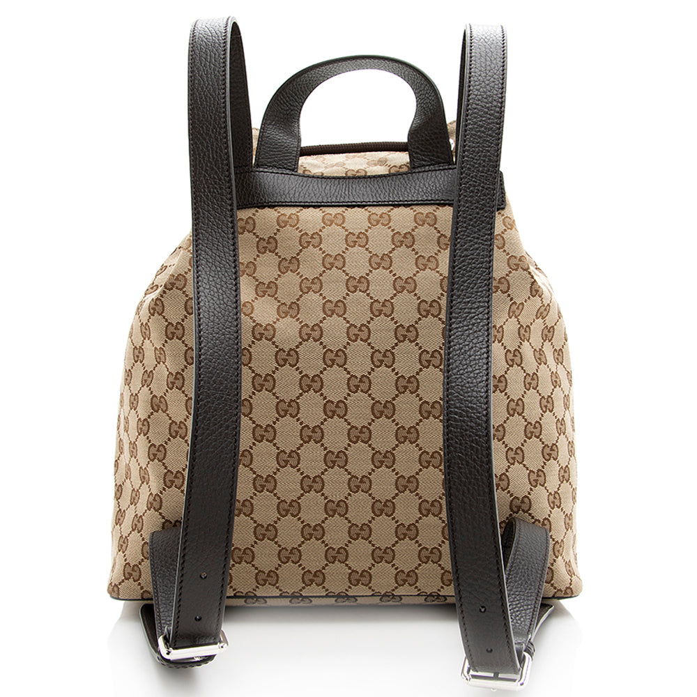 Gucci Gucci Canvas Drawstring Backpack (SHF-20580)