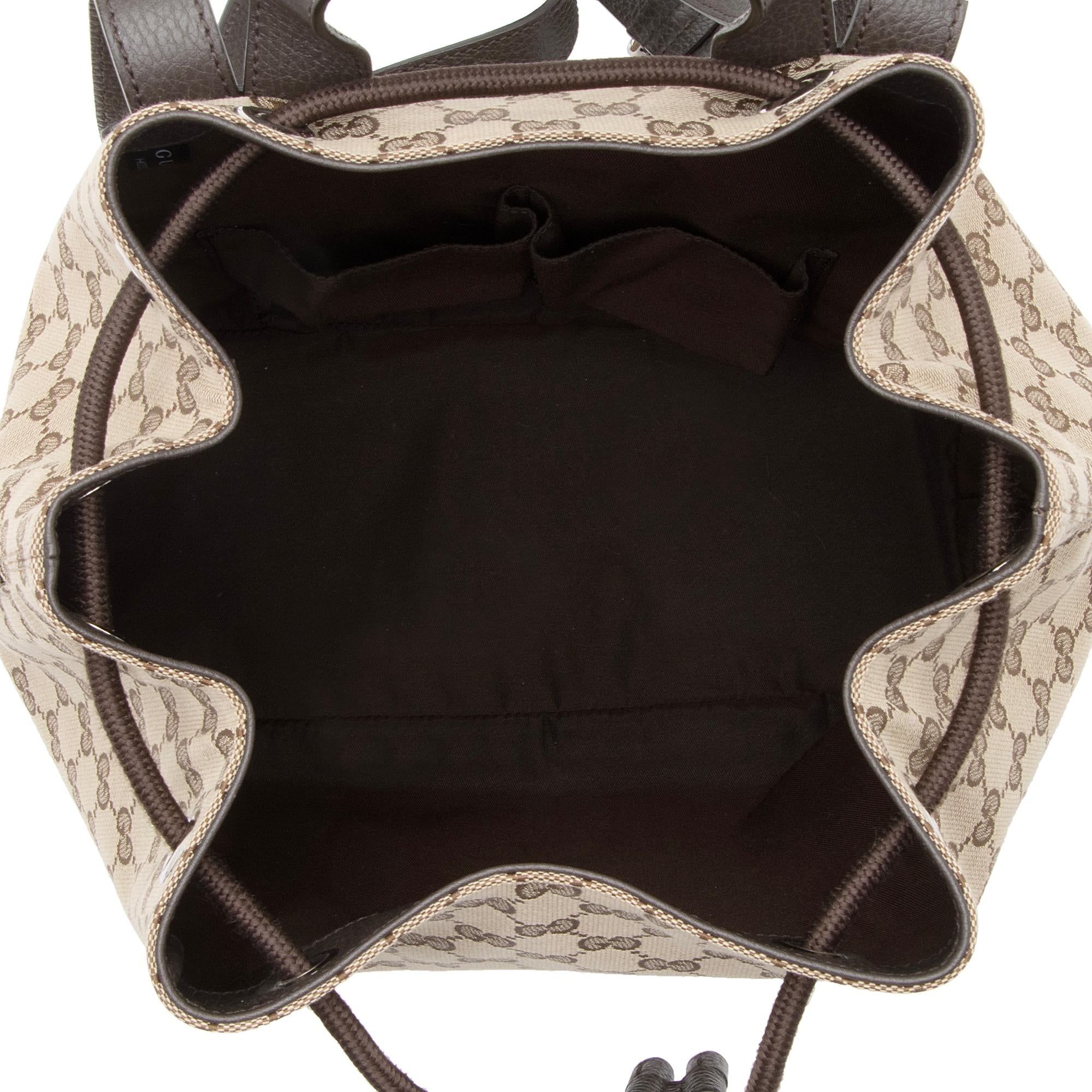 Gucci GG Canvas Drawstring Backpack (SHF-USUhpl)