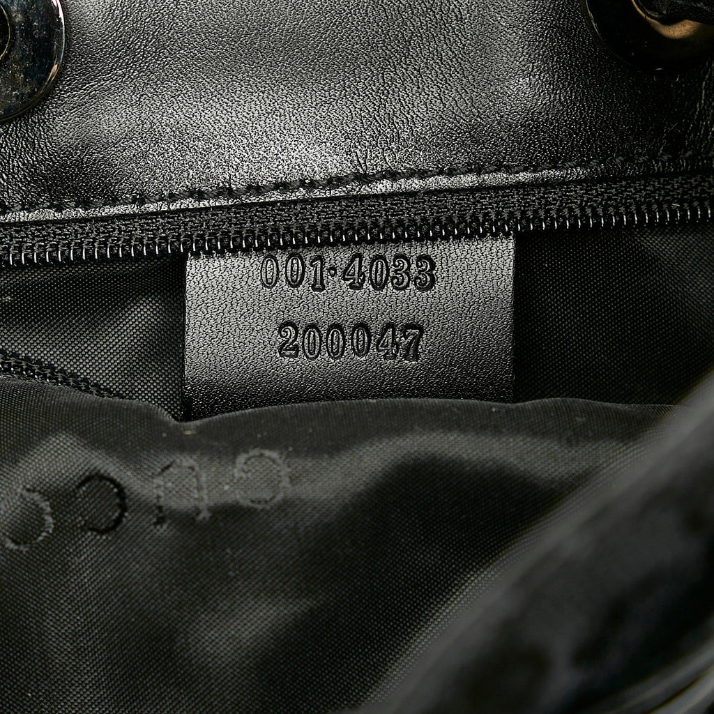 Gucci Gucci Canvas Drawstring Hobo Bag (SHG-33033)