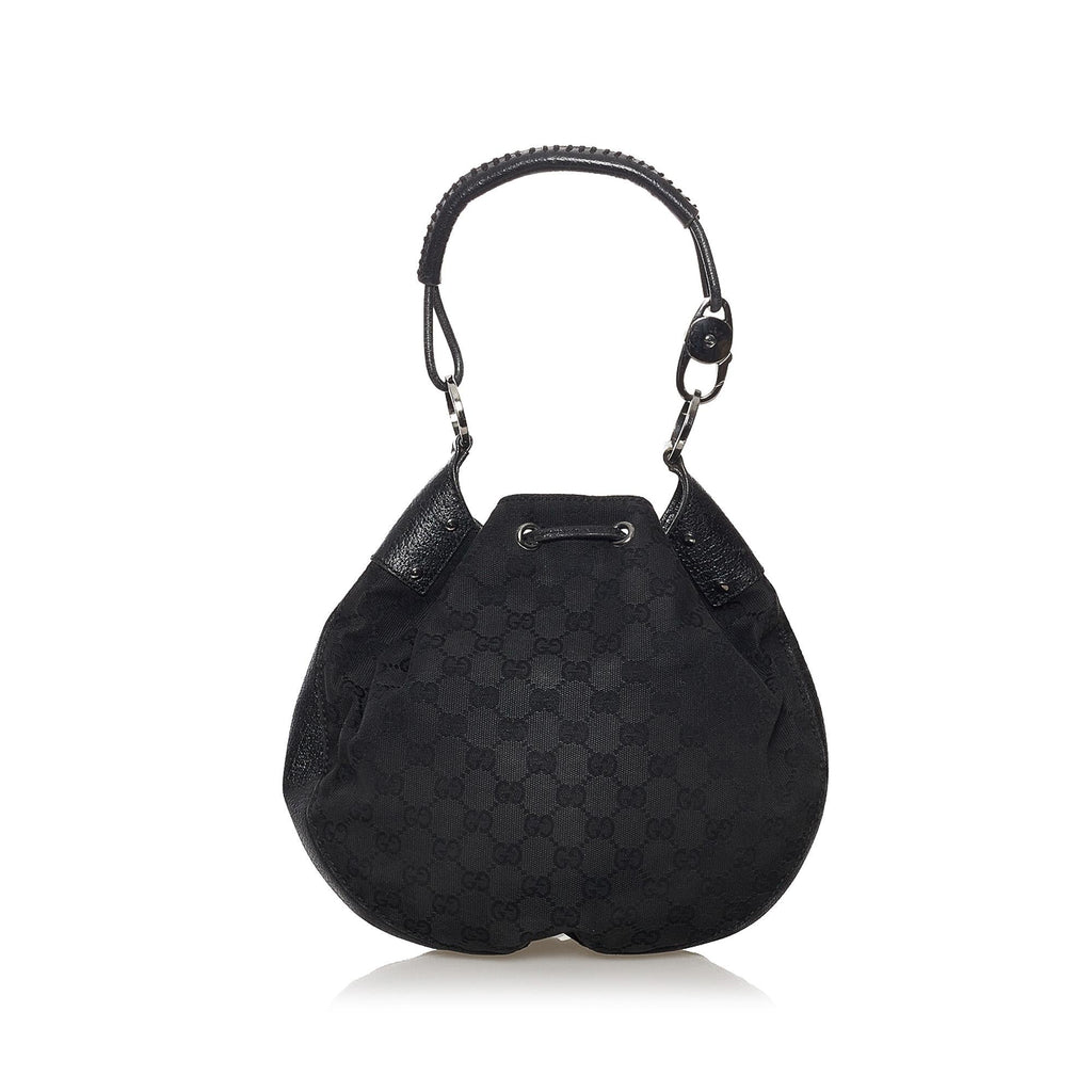 Gucci Gucci Canvas Drawstring Shoulder Bag (SHG-32220)
