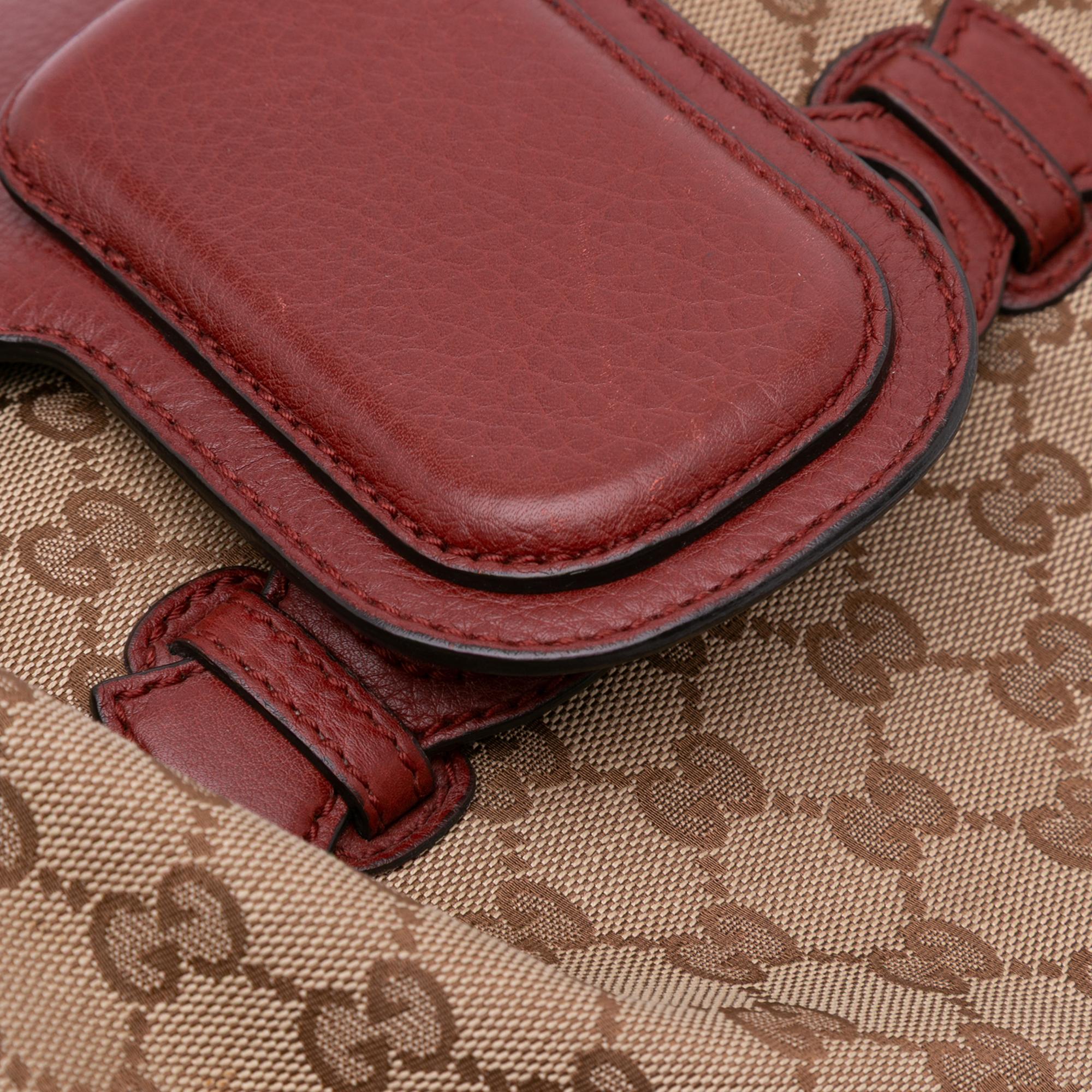 Gucci GG Canvas Dressage Satchel