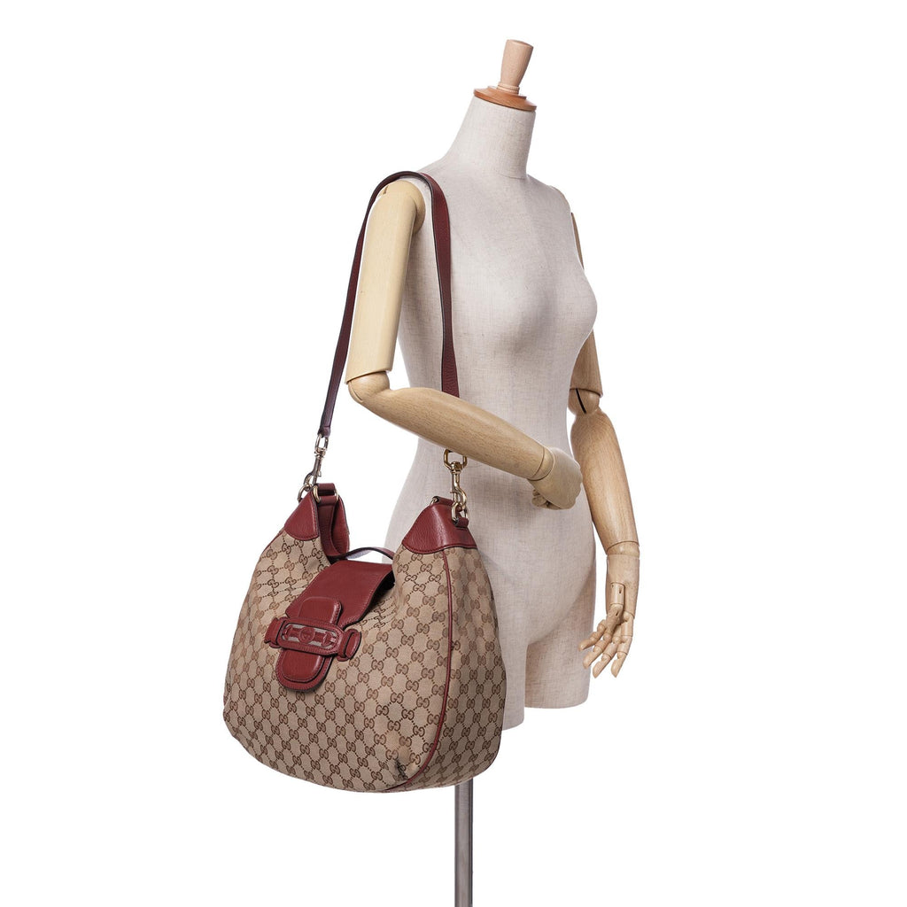 Gucci GG Canvas Dressage Satchel