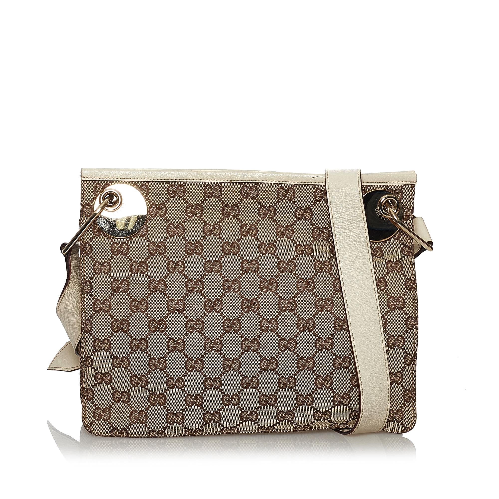Gucci Gucci Canvas Eclipse Crossbody Bag (SHG-29812)