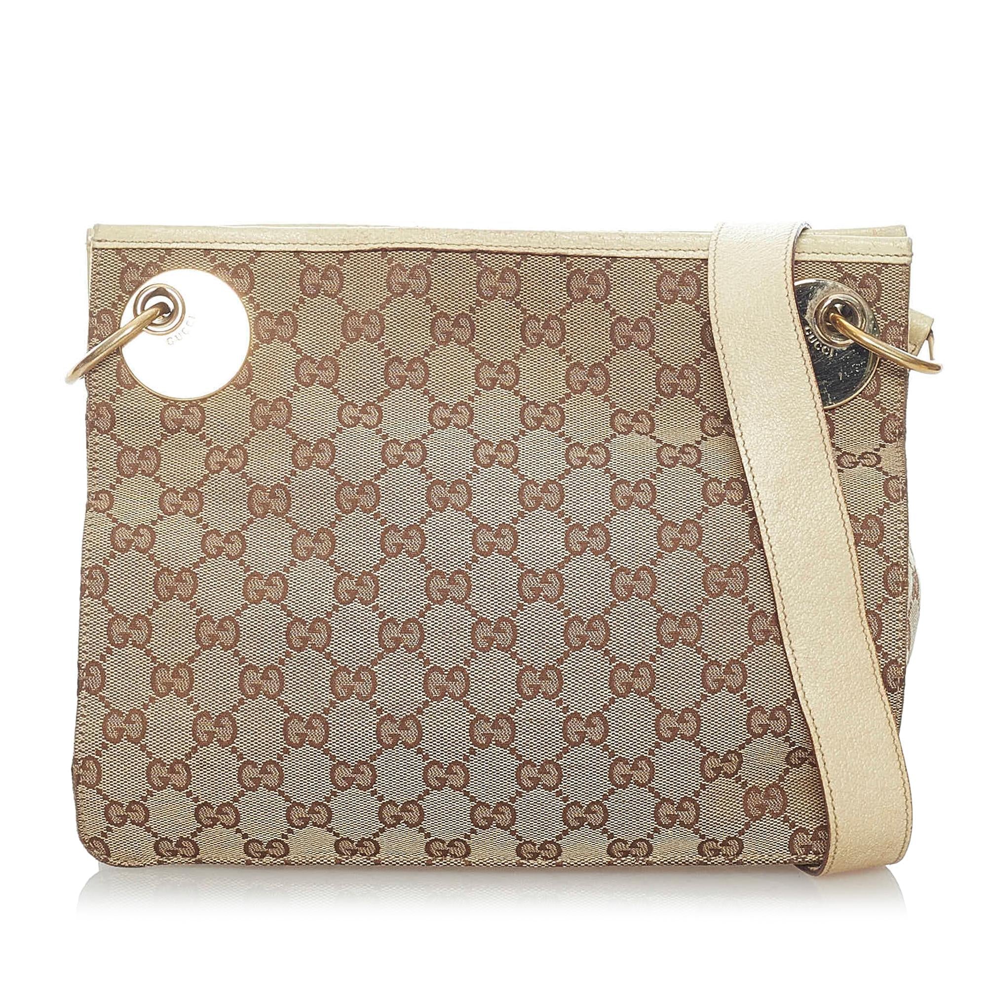 Gucci Gucci Canvas Eclipse Crossbody Bag (SHG-32119)