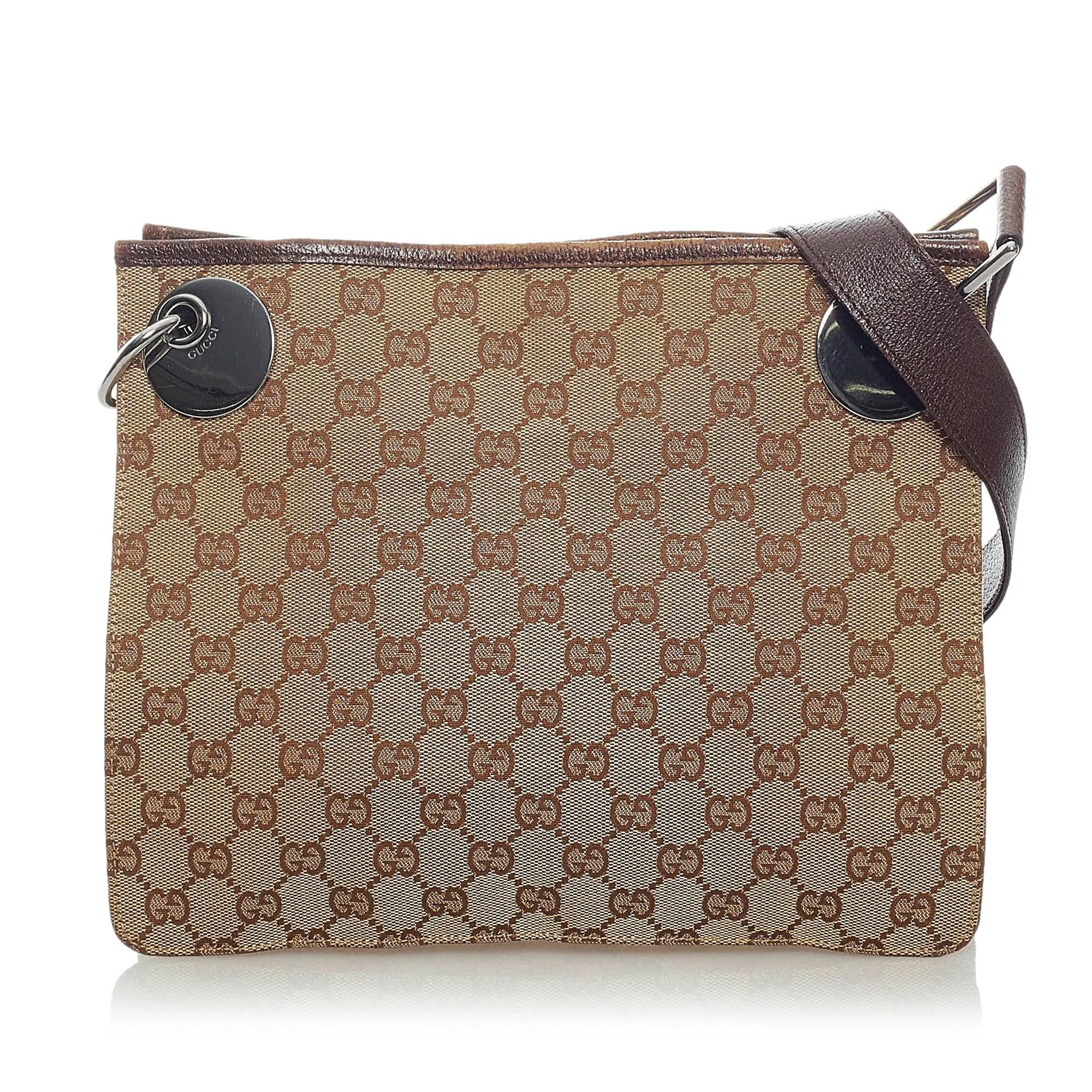 Gucci Gucci Canvas Eclipse Crossbody Bag (SHG-33472)