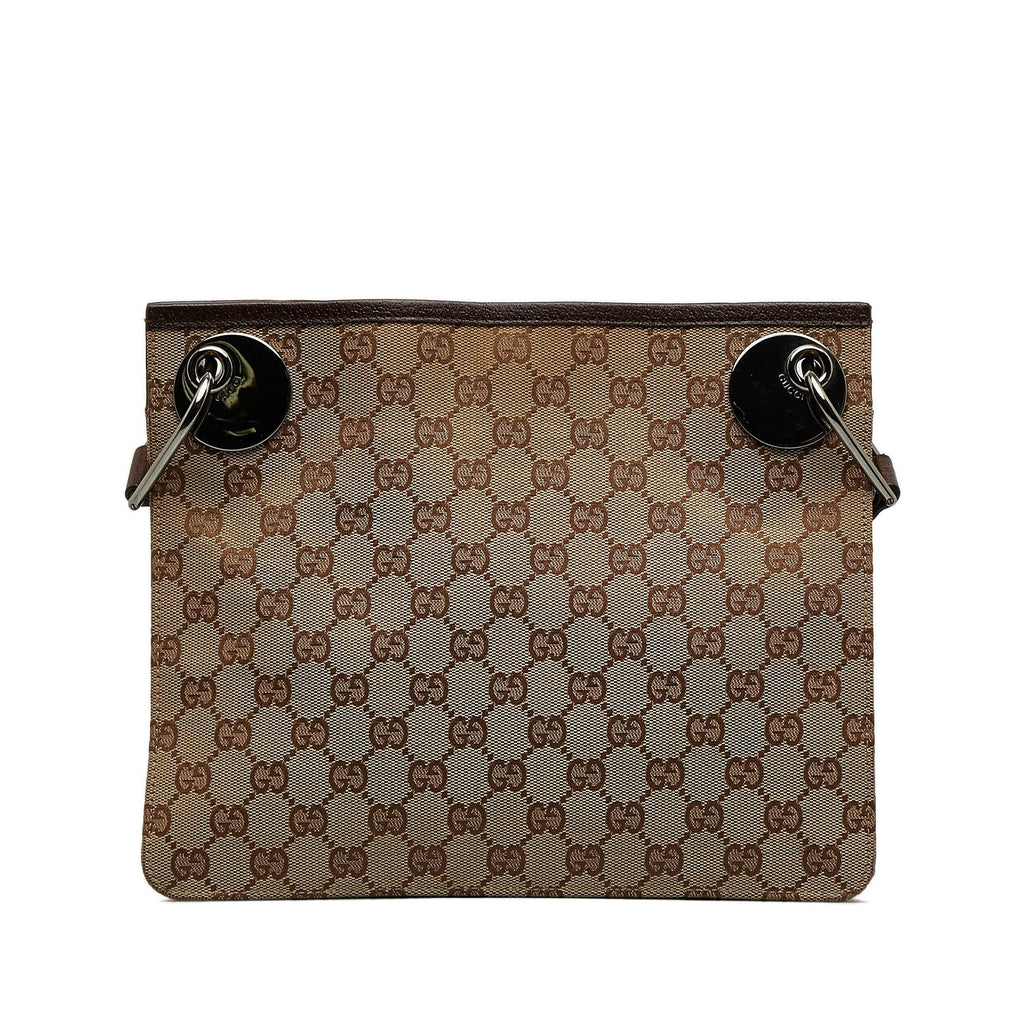 Gucci GG Canvas Eclipse Crossbody (SHG-wHRibW)