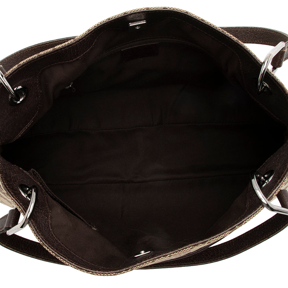 Gucci Gucci Canvas Eclipse Medium Shoulder Bag (SHF-16635)