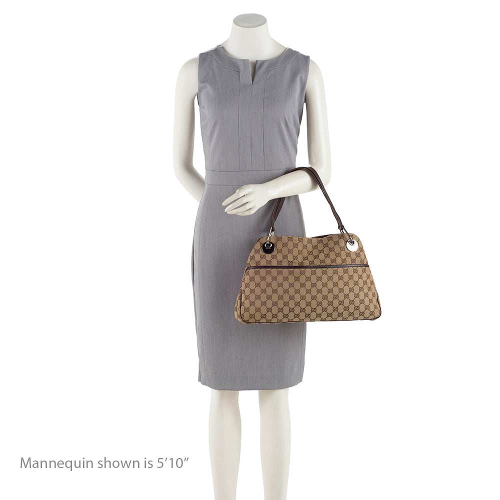 Gucci Gucci Canvas Eclipse Medium Shoulder Bag (SHF-16635)