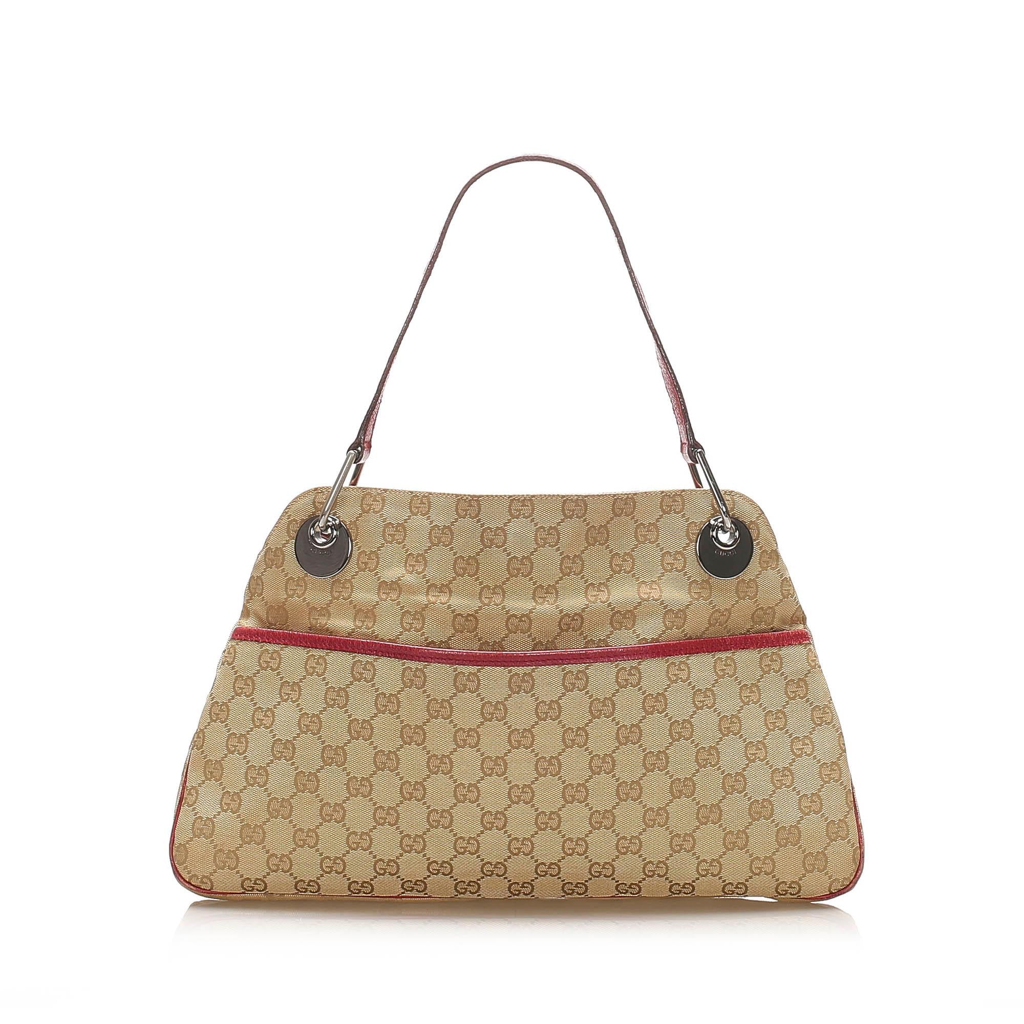 Gucci Gucci Canvas Eclipse Shoulder Bag (SHG-15402)