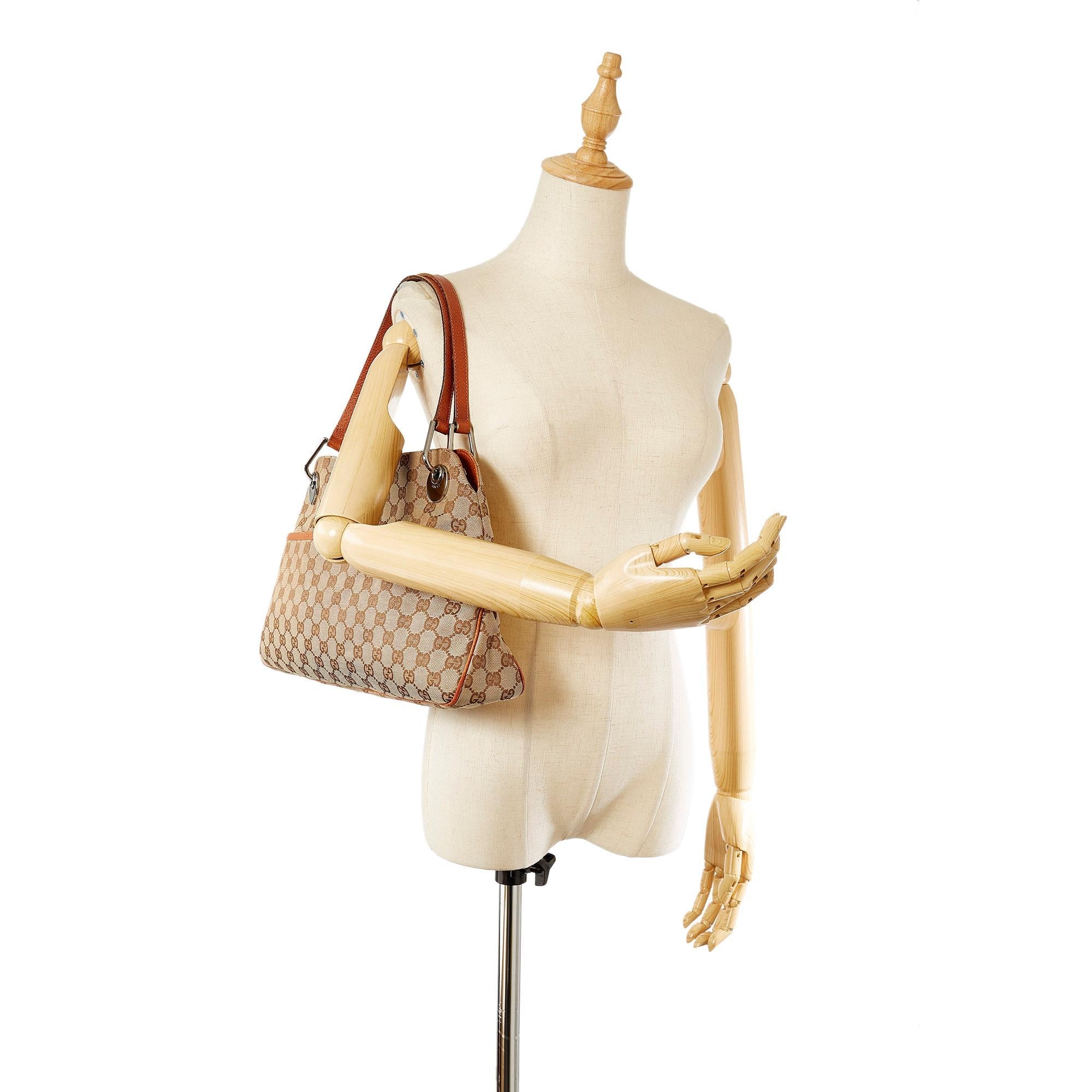 Gucci Gucci Canvas Eclipse Shoulder Bag (SHG-21477)