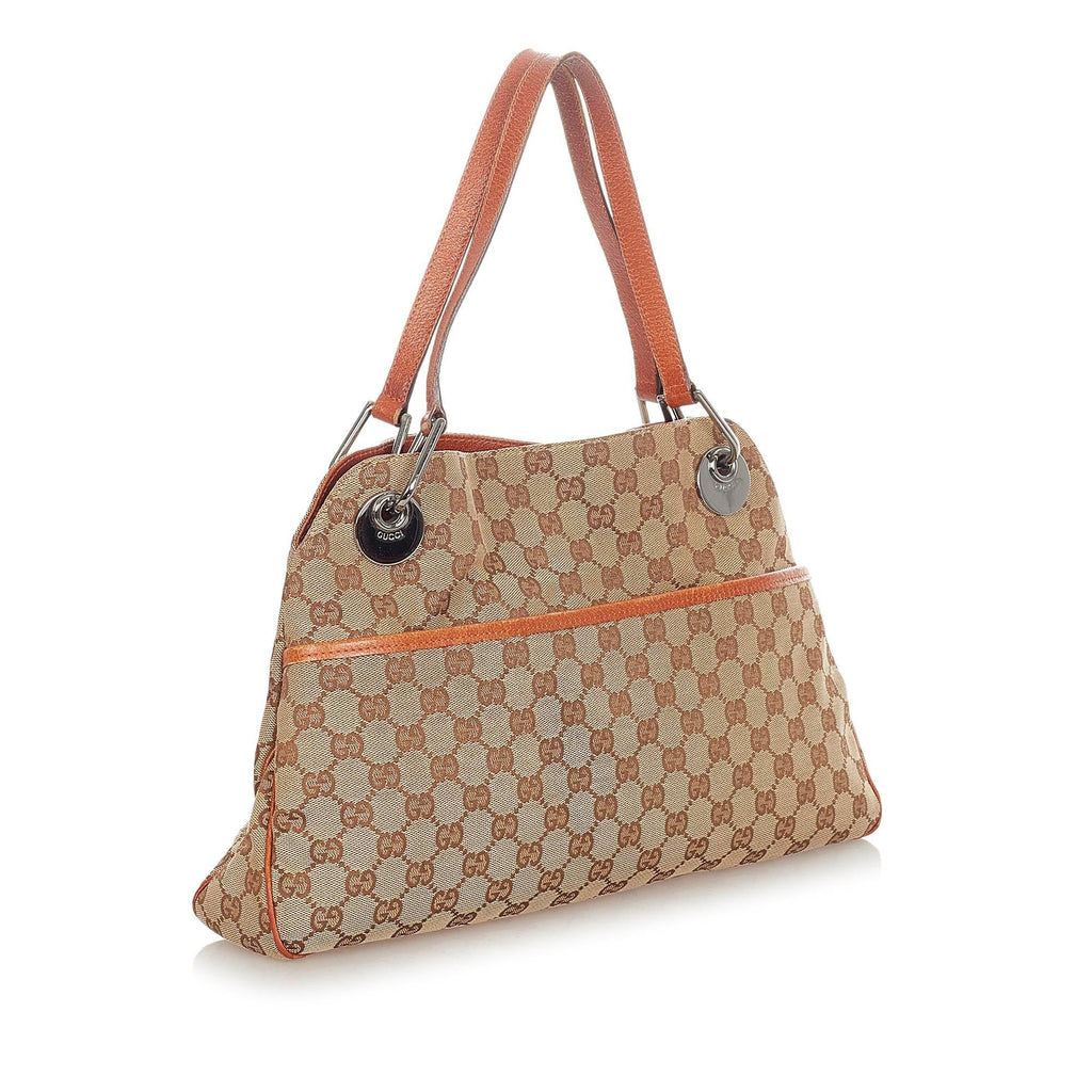 Gucci Gucci Canvas Eclipse Shoulder Bag (SHG-21477)