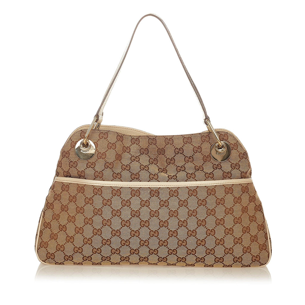 Gucci Gucci Canvas Eclipse Shoulder Bag (SHG-24433)