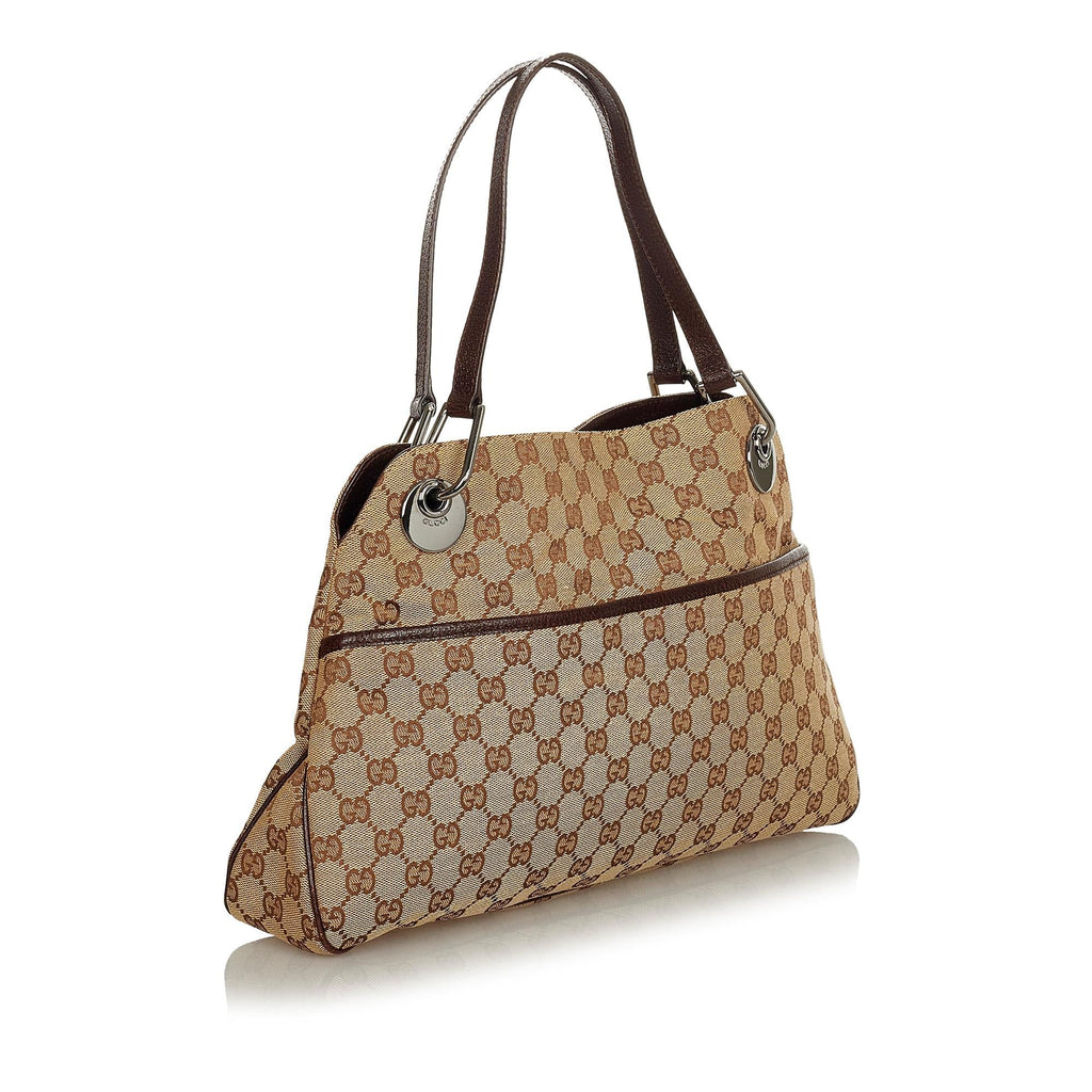 Gucci Gucci Canvas Eclipse Shoulder Bag (SHG-24502)