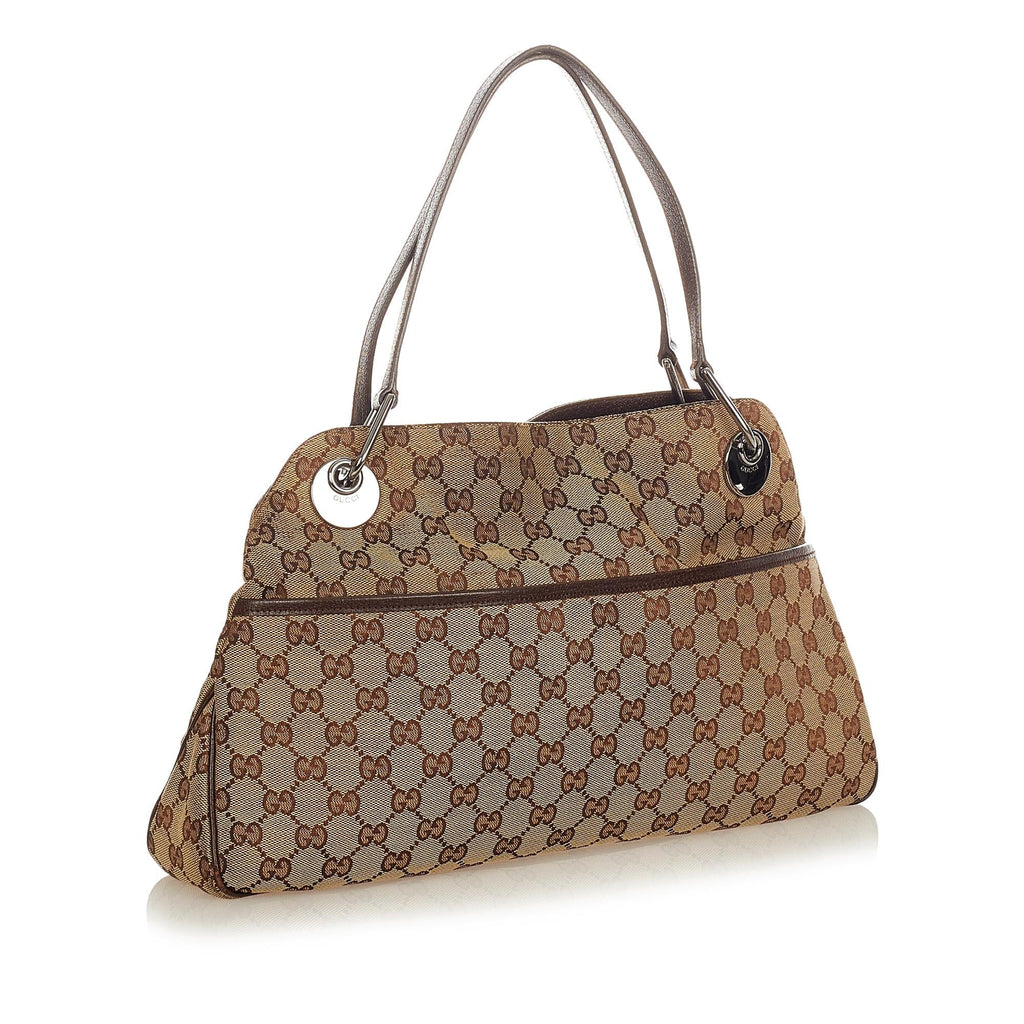 Gucci Gucci Canvas Eclipse Shoulder Bag (SHG-25120)