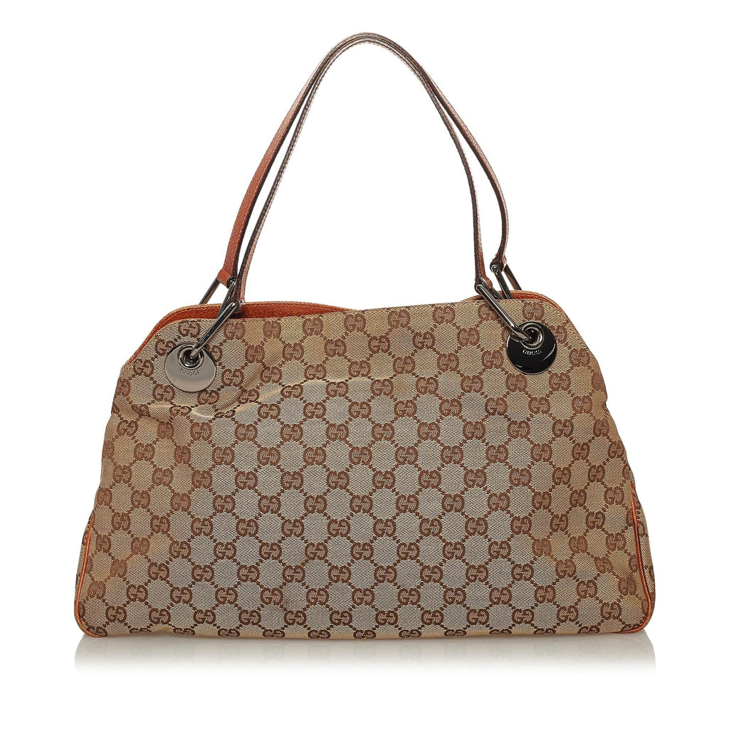 Gucci Gucci Canvas Eclipse Shoulder Bag (SHG-29205)