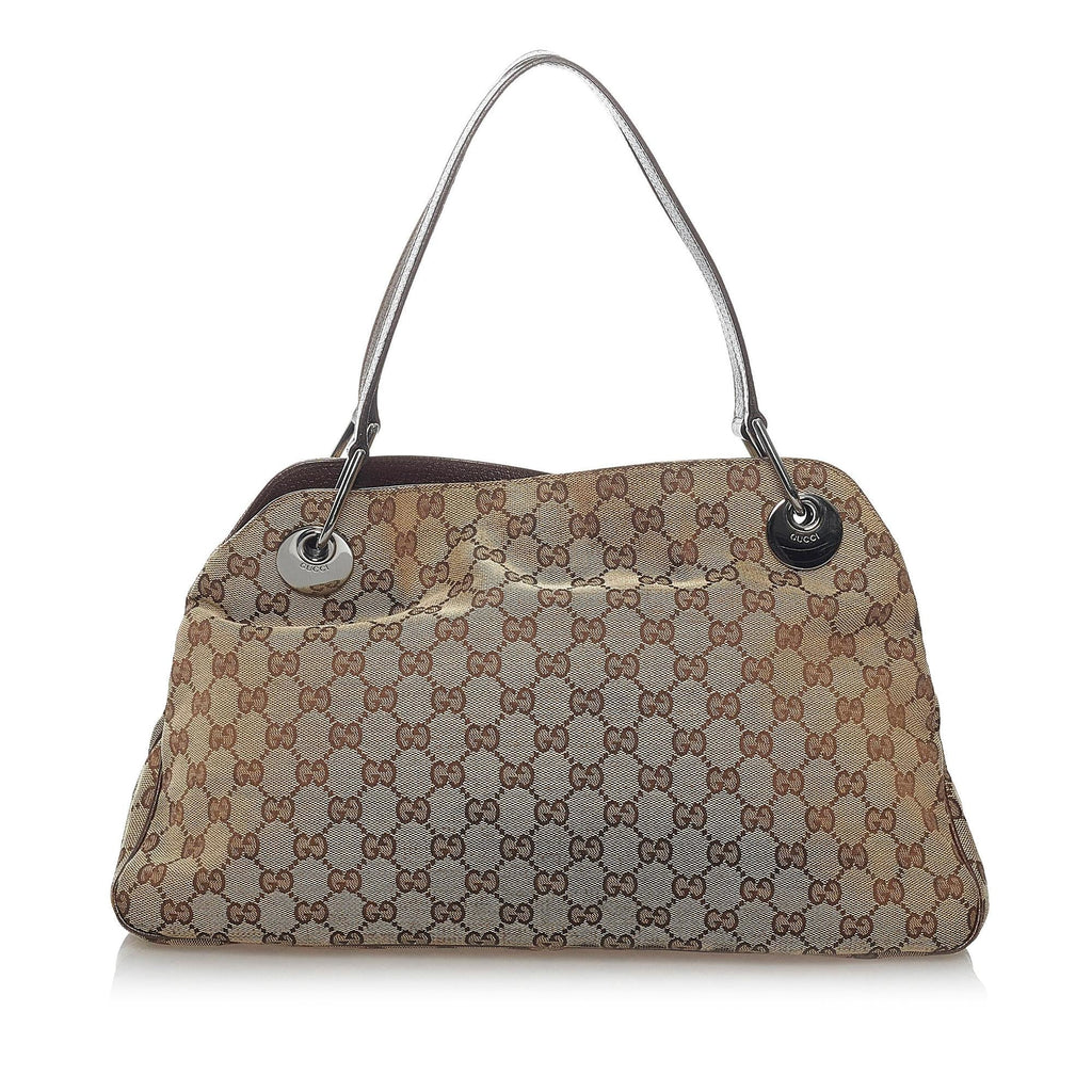 Gucci Gucci Canvas Eclipse Shoulder Bag (SHG-29775)