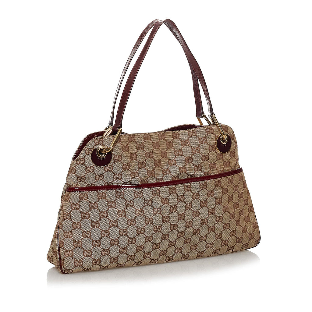 Gucci Gucci Canvas Eclipse Shoulder Bag (SHG-29850)