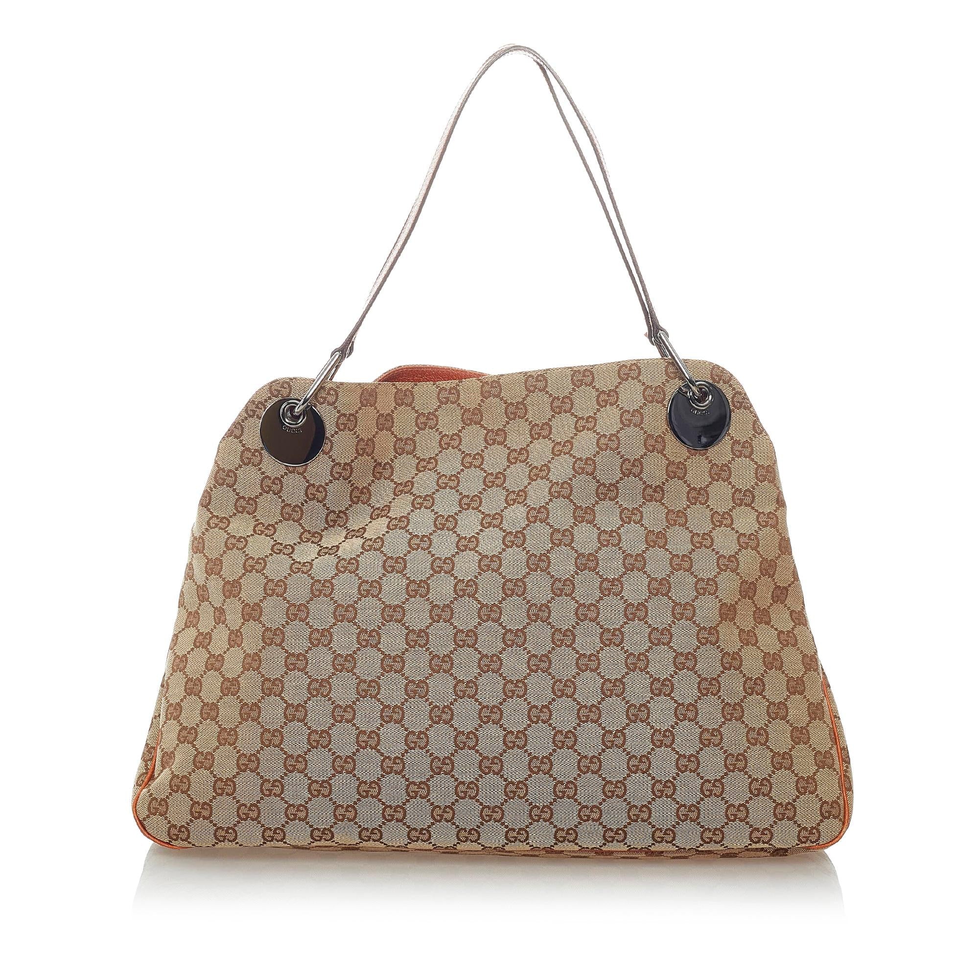 Gucci Gucci Canvas Eclipse Shoulder Bag (SHG-32048)