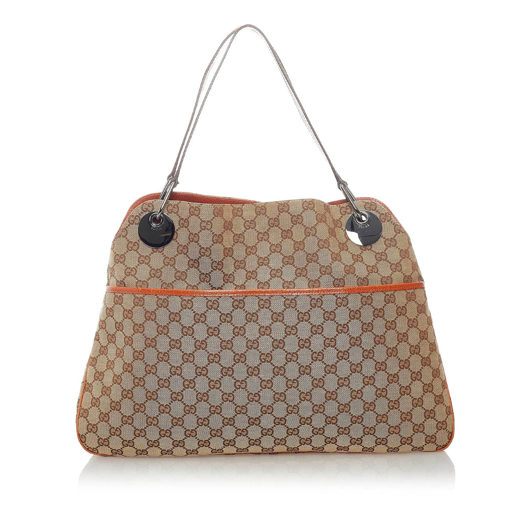 Gucci Gucci Canvas Eclipse Shoulder Bag (SHG-32048)
