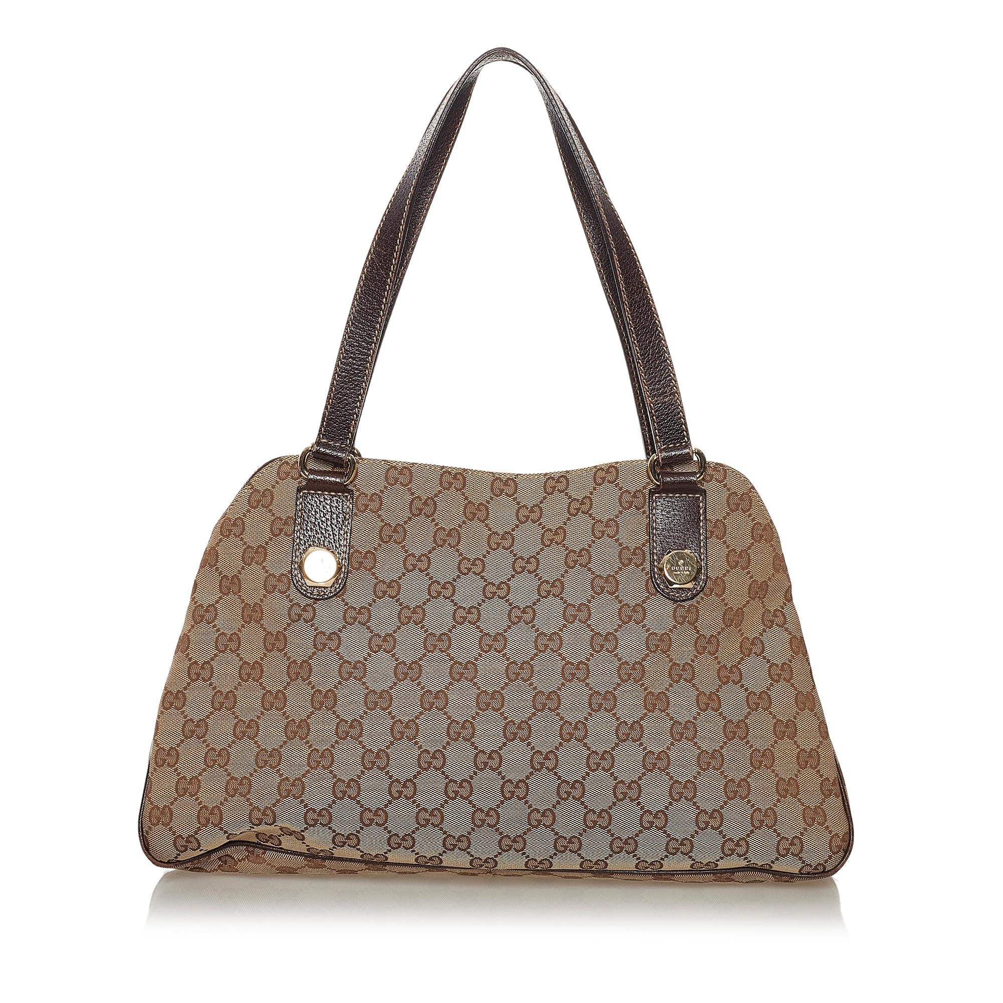Gucci Gucci Canvas Eclipse Shoulder Bag (SHG-33703)