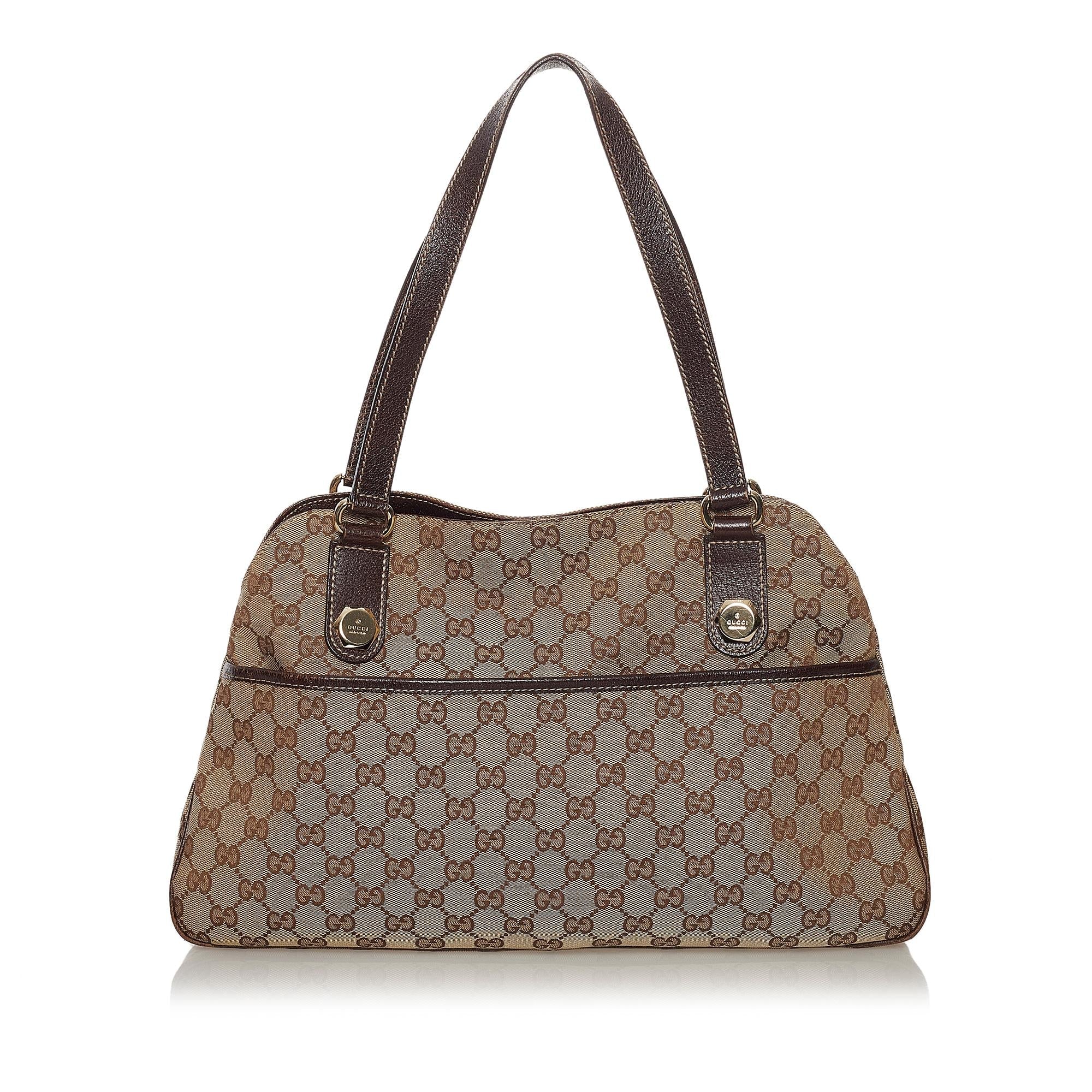 Gucci Gucci Canvas Eclipse Shoulder Bag (SHG-33703)