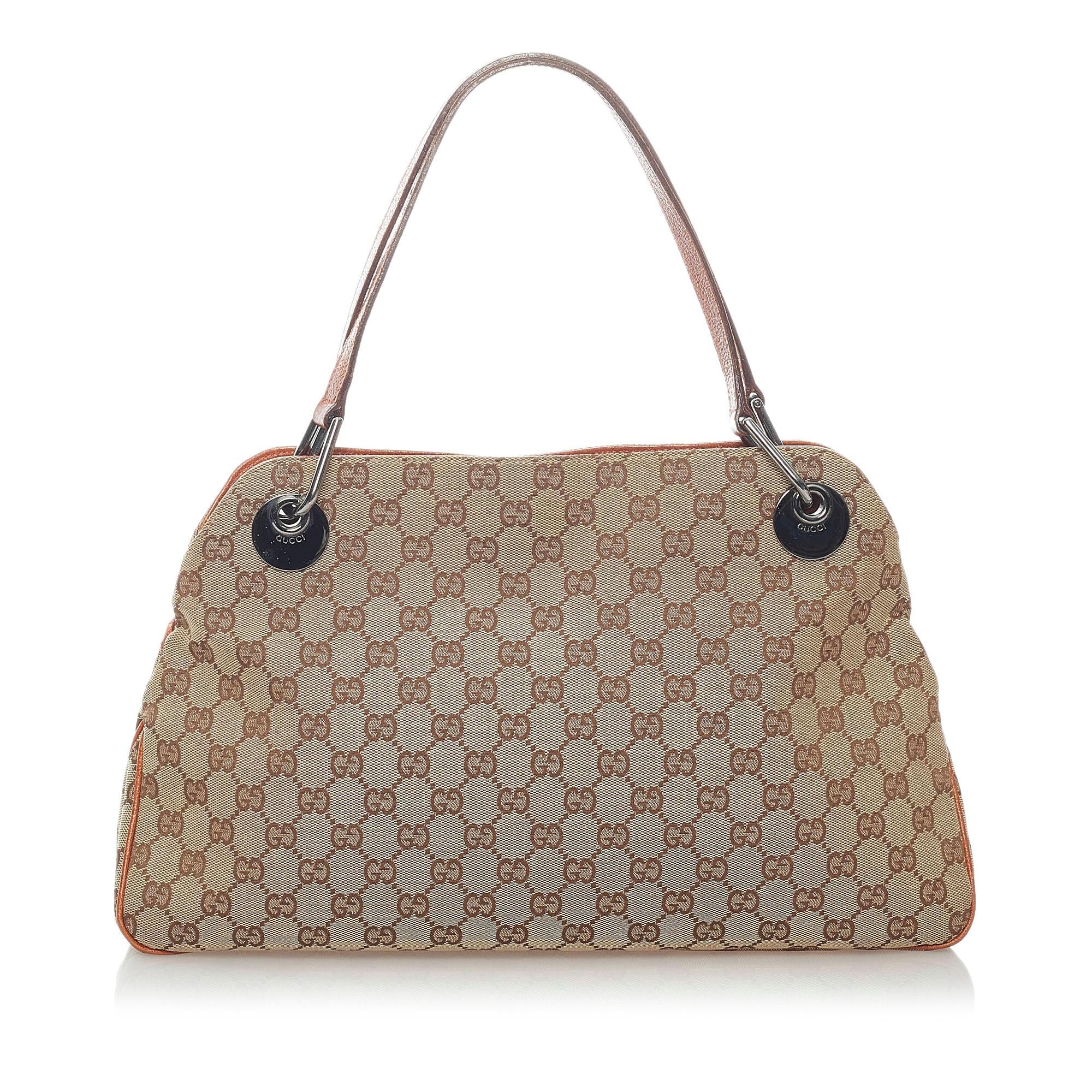 Gucci GG Canvas Eclipse Shoulder Bag (SHG-34768)