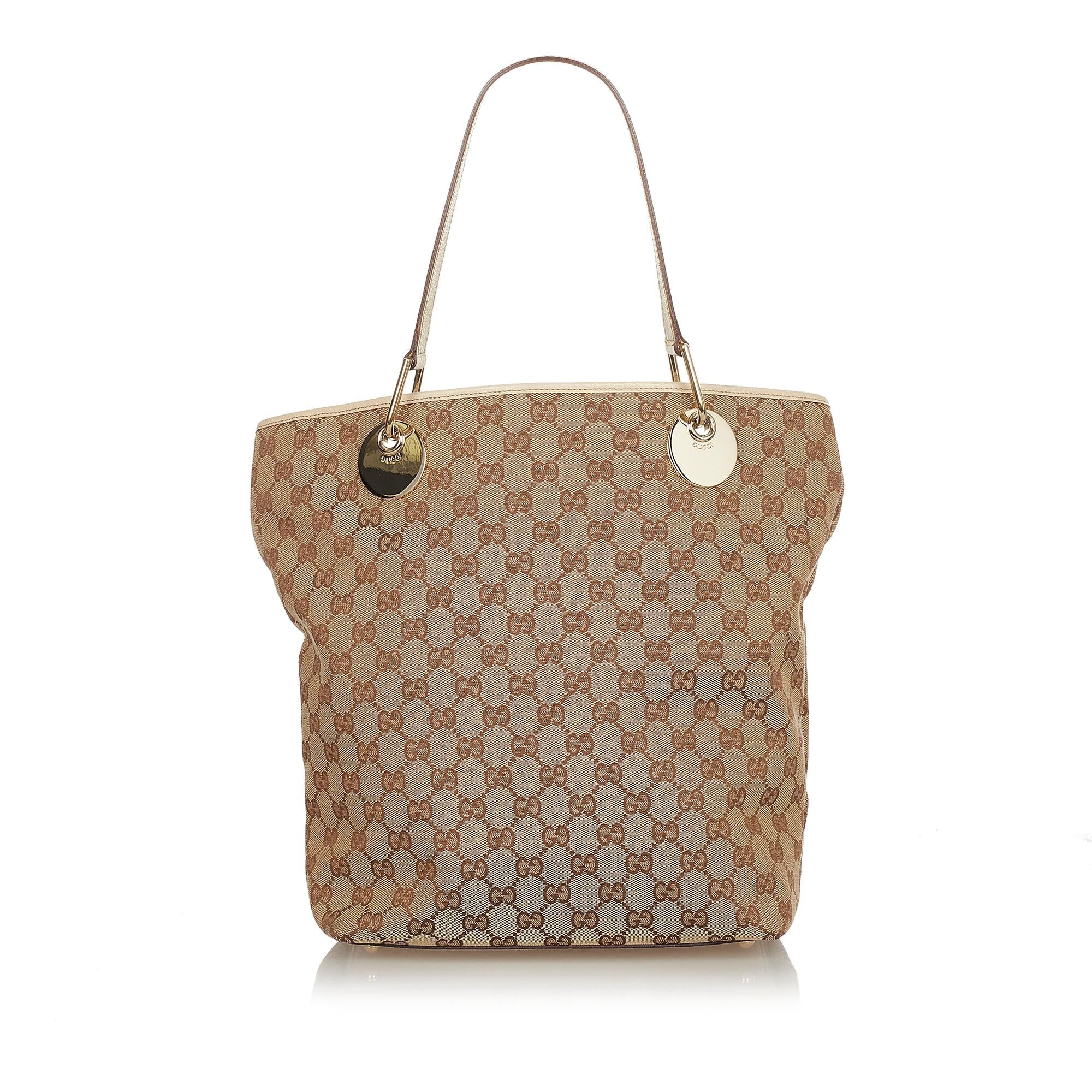 Gucci Gucci Canvas Eclipse Tote Bag (SHG-24430)