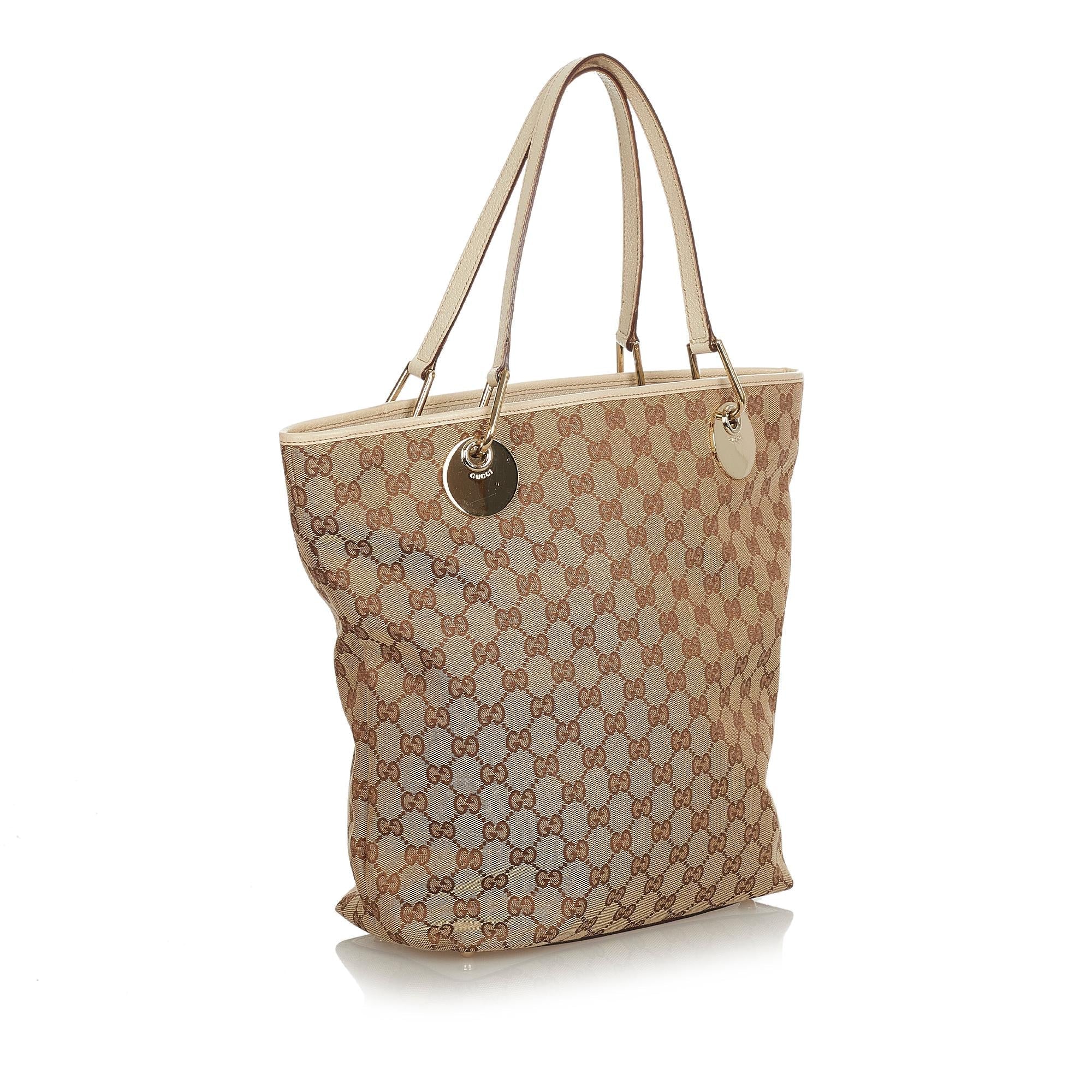 Gucci Gucci Canvas Eclipse Tote Bag (SHG-24430)