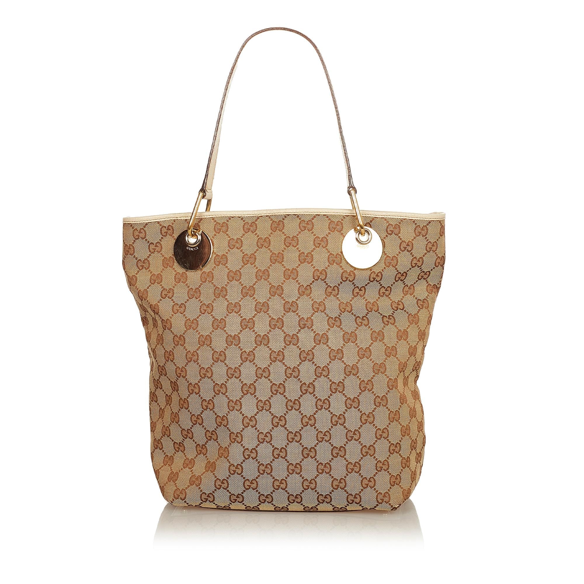Gucci Gucci Canvas Eclipse Tote Bag (SHG-24982)