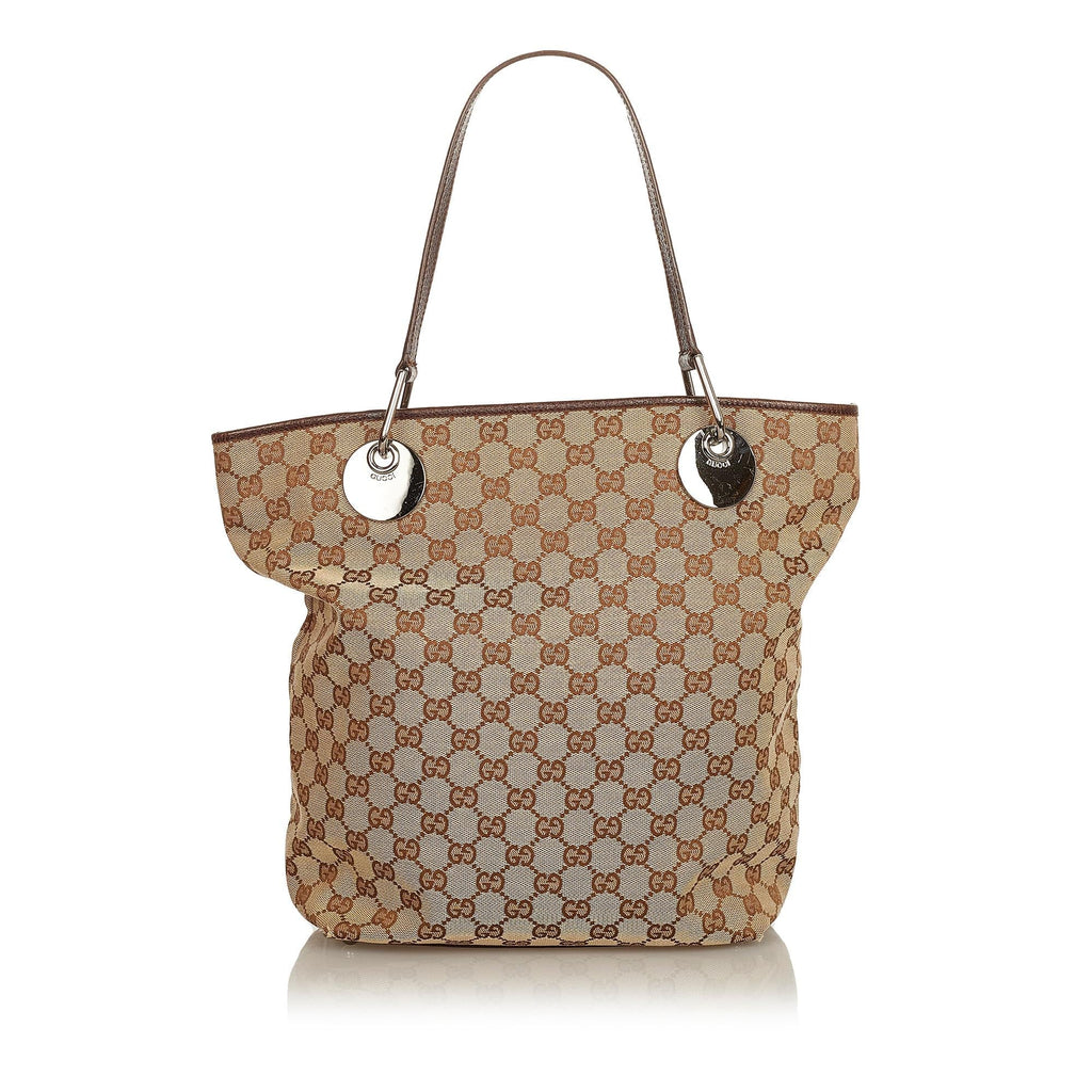 Gucci Gucci Canvas Eclipse Tote Bag (SHG-25111)