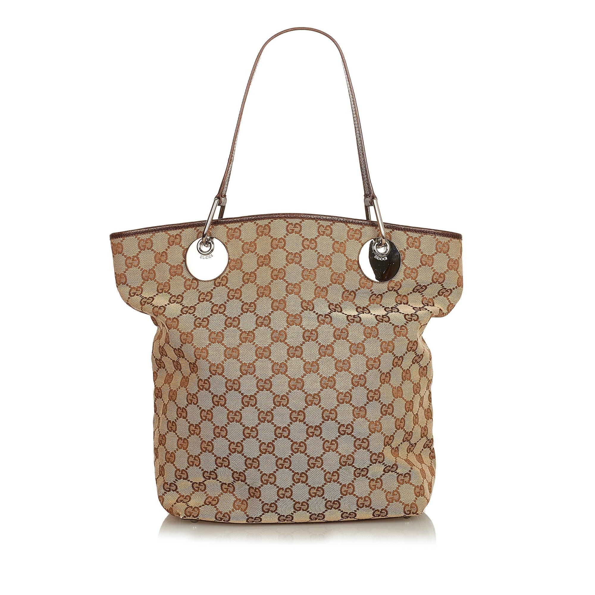 Gucci Gucci Canvas Eclipse Tote Bag (SHG-25111)