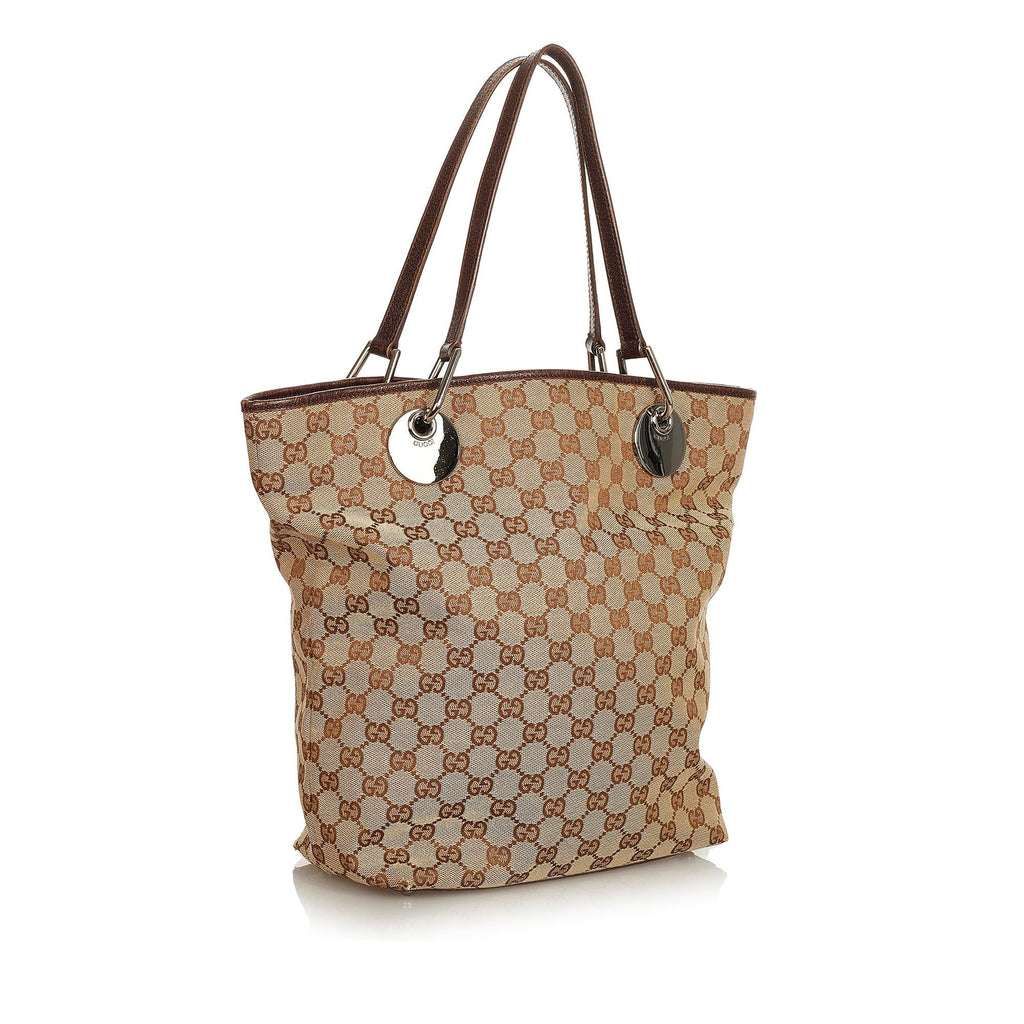 Gucci Gucci Canvas Eclipse Tote Bag (SHG-25111)