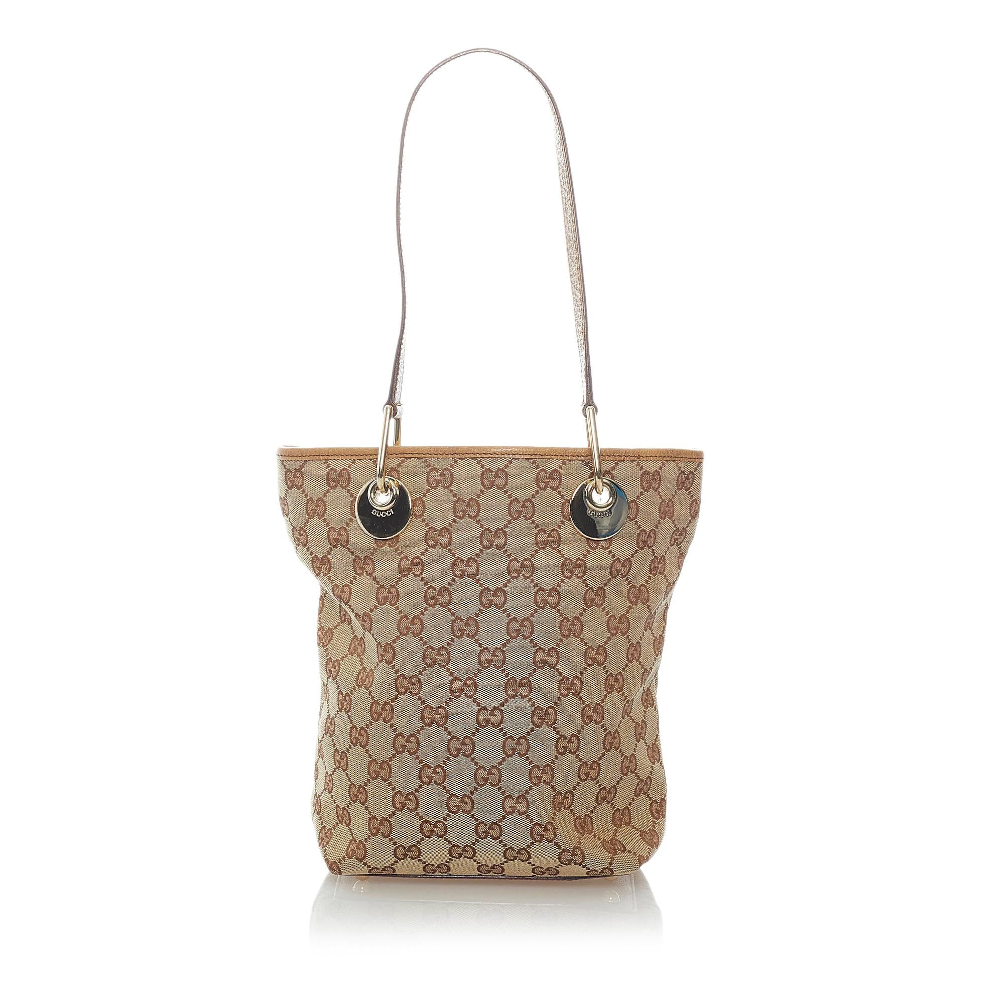 Gucci GG Canvas Eclipse Tote Bag (SHG-32291)