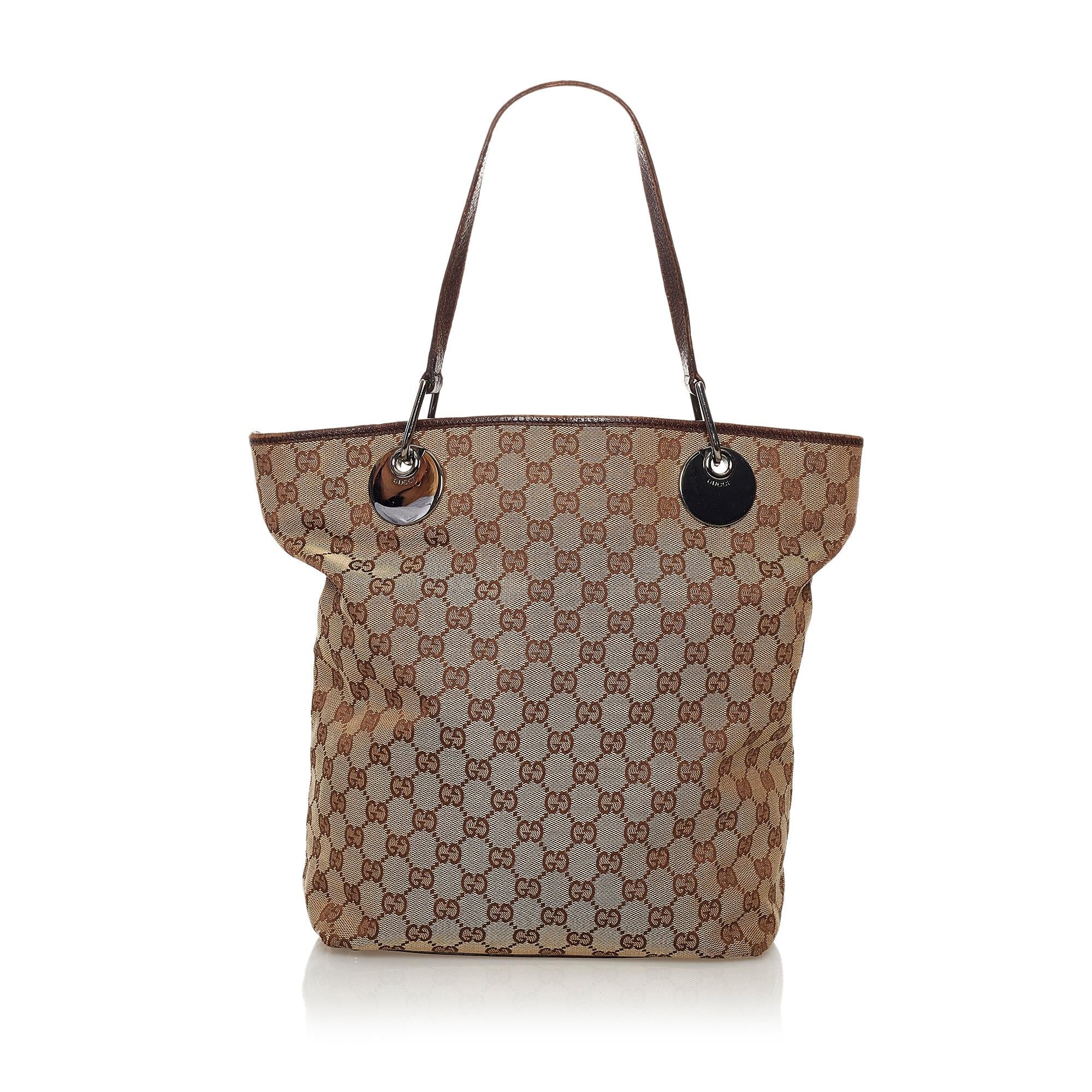 Gucci GG Canvas Eclipse Tote Bag (SHG-34151)