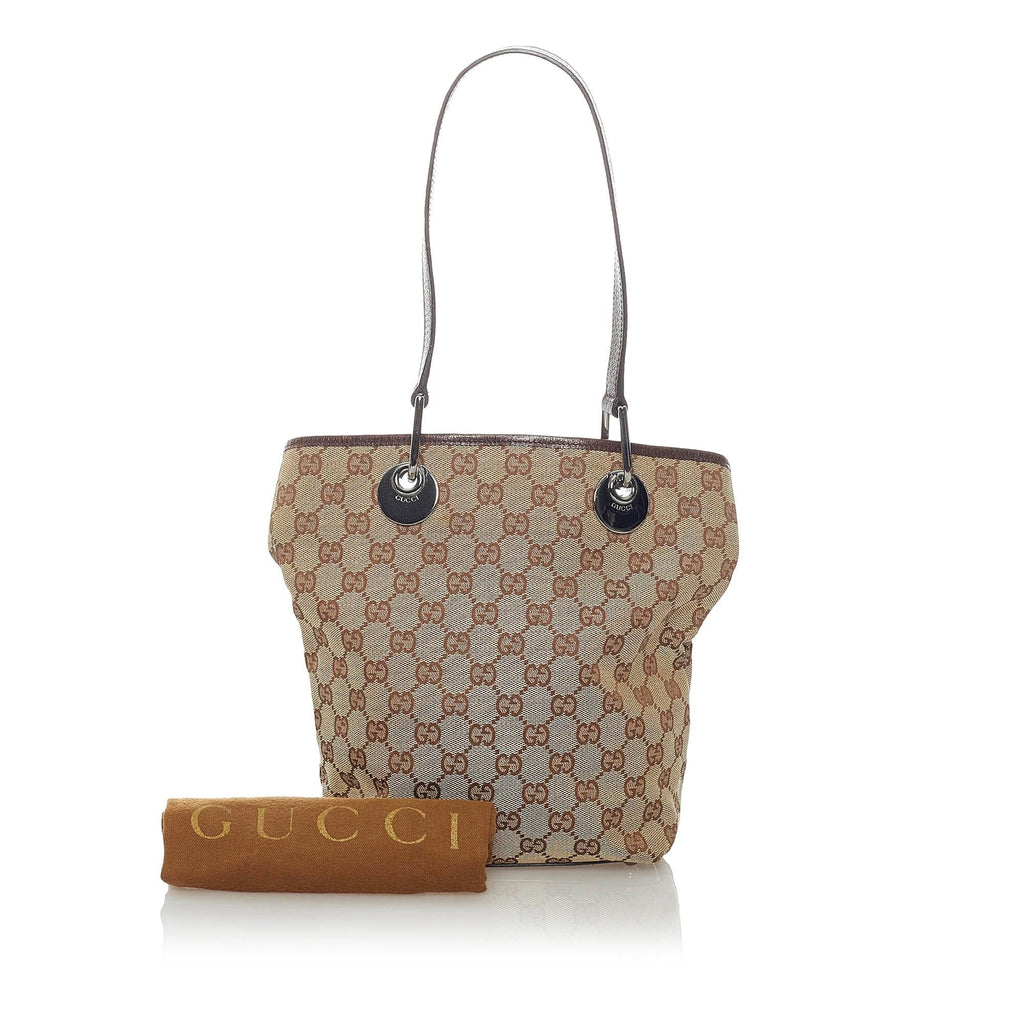 Gucci GG Canvas Eclipse Tote Bag (SHG-34693)