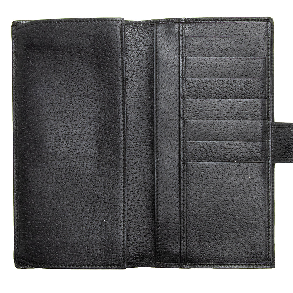 Gucci Gucci Canvas Flap Continental Wallet - FINAL SALE (SHF-19909)