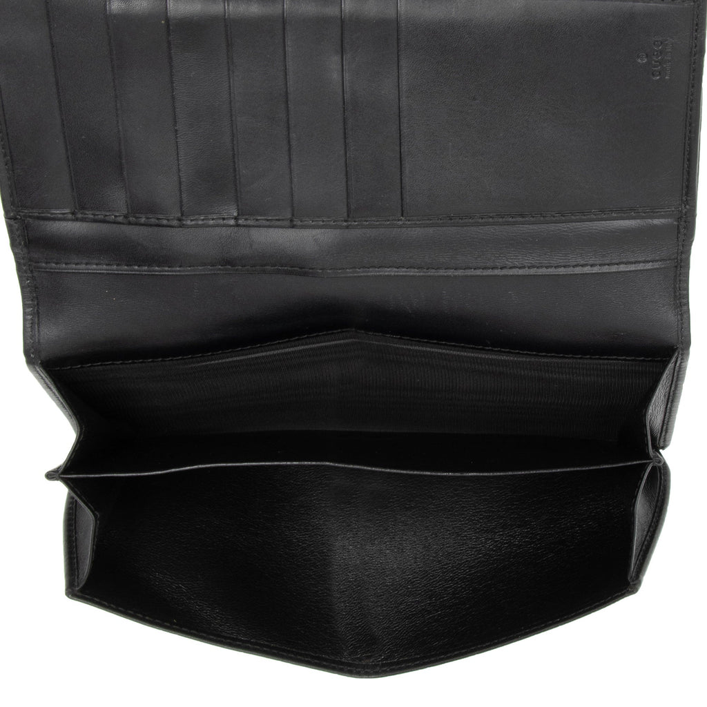 Gucci GG Canvas Flap Continental Wallet (SHF-5hwW9Y)