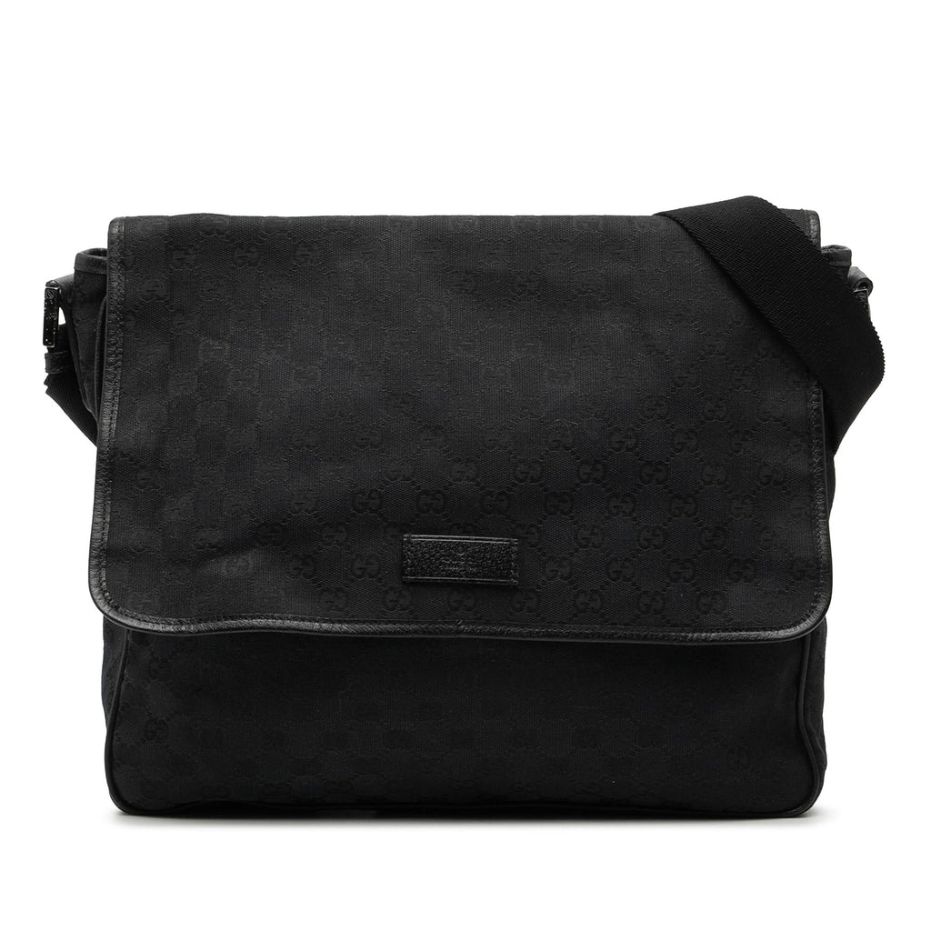 Gucci GG Canvas Flap MessLBger Bag