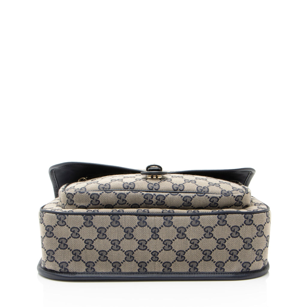 Gucci GG Canvas Buckle Flap MessLBger