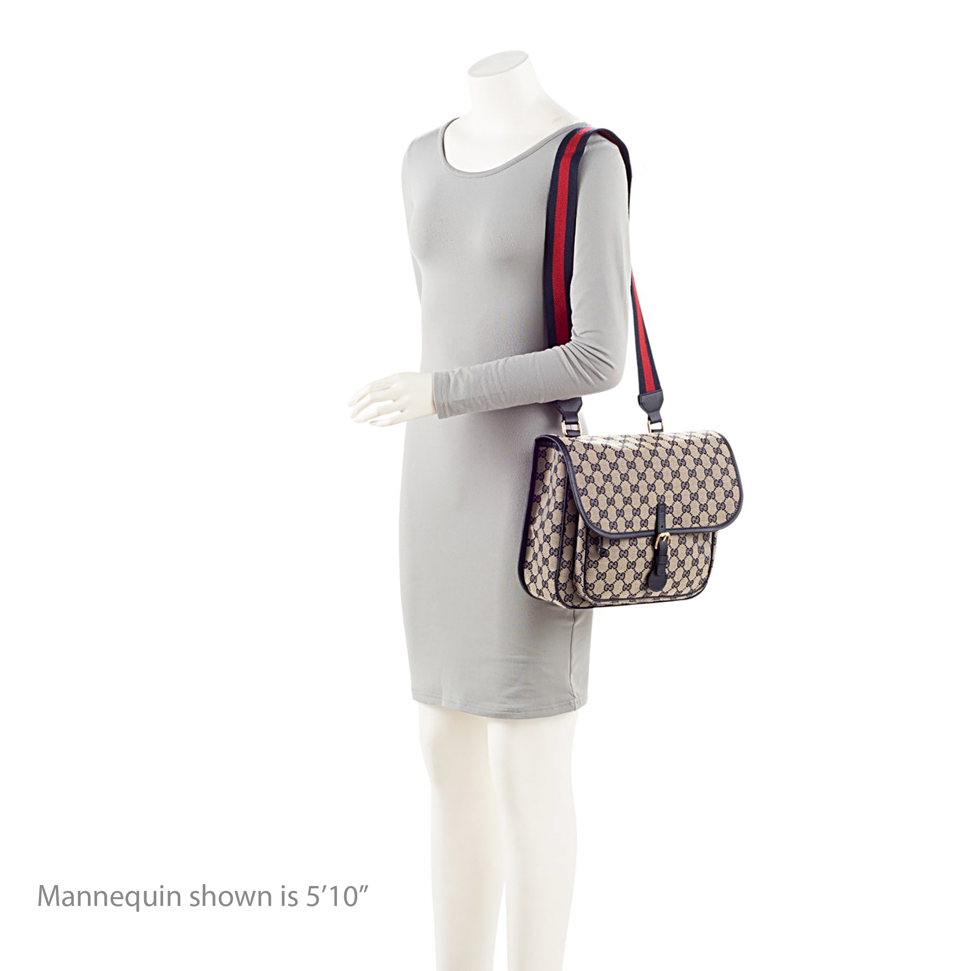 Gucci GG Canvas Buckle Flap MessLBger