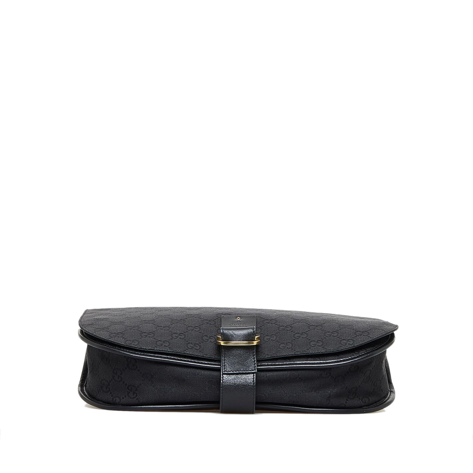 Gucci GG Canvas Flap Shoulder Bag (SHG-tltDgF)